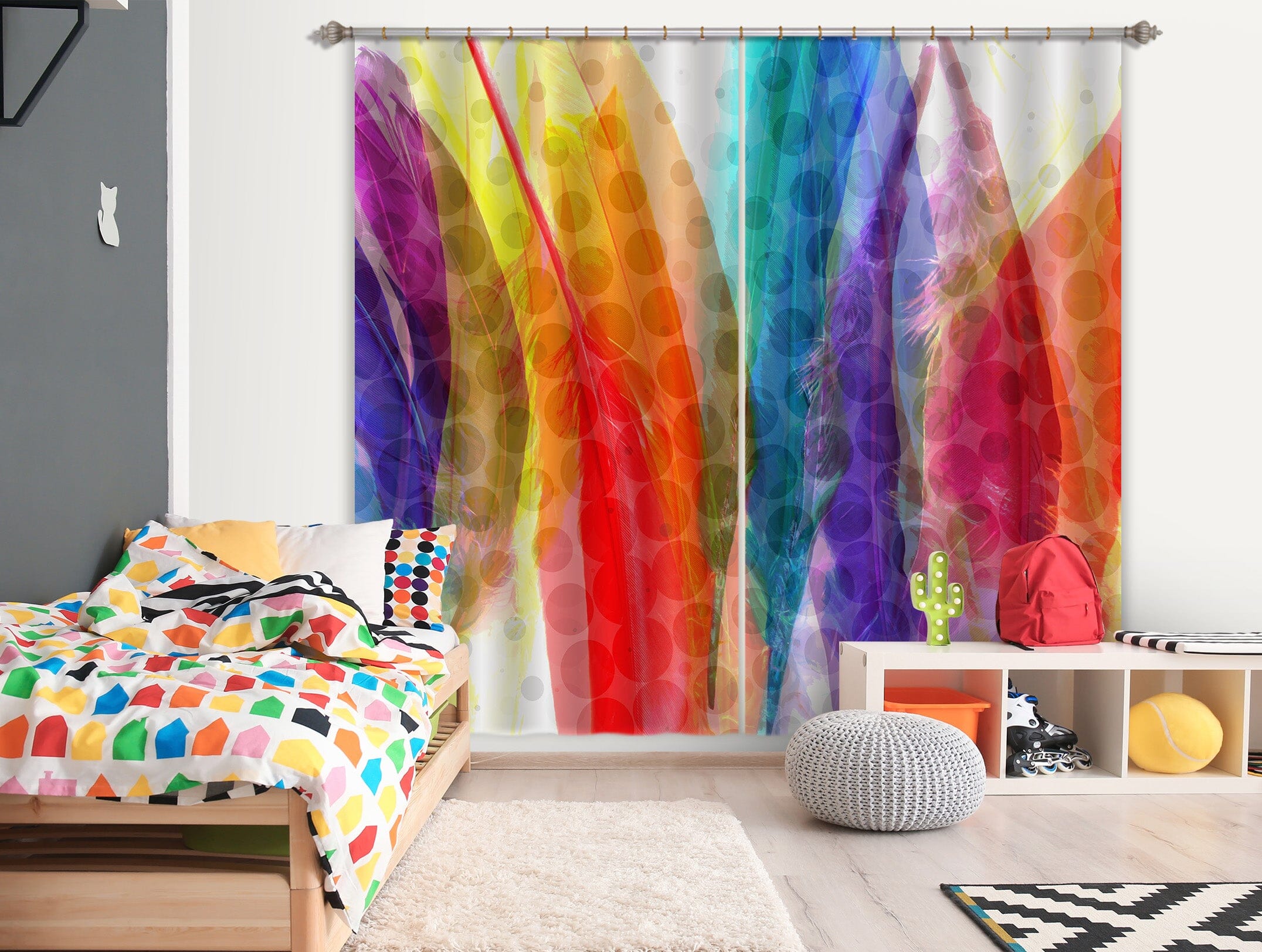 3D Happy Day 046 Shandra Smith Curtain Curtains Drapes Curtains AJ Creativity Home