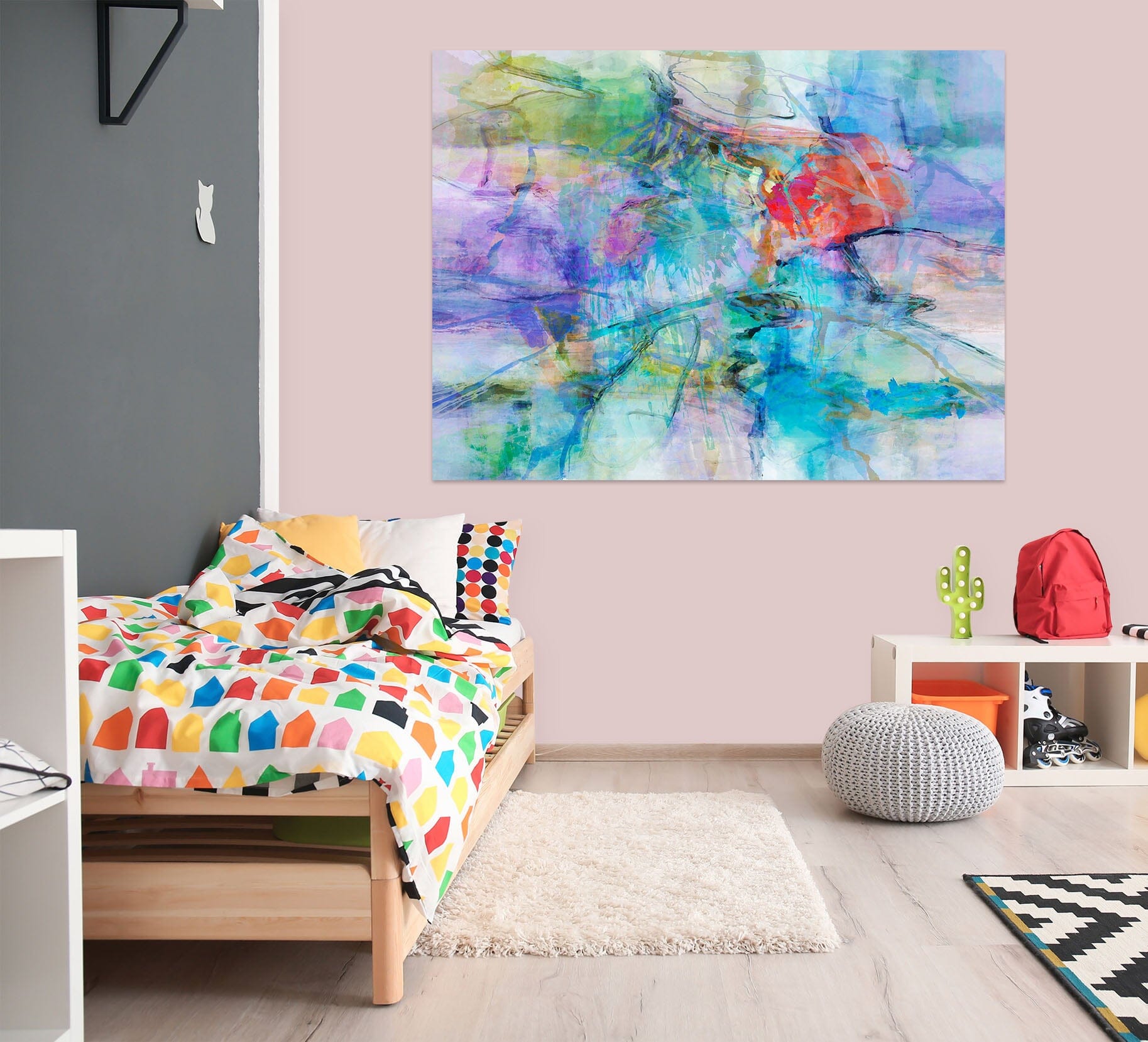 3D Colorful Pool 021 Michael Tienhaara Wall Sticker Wallpaper AJ Wallpaper 2