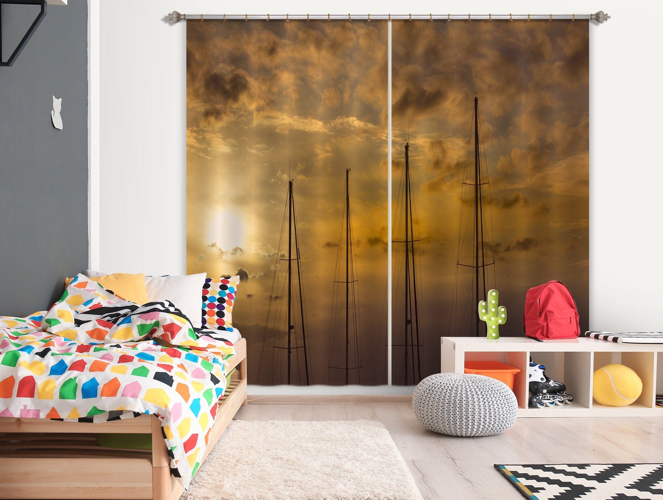 3D Four Trees 148 Marco Carmassi Curtain Curtains Drapes Curtains AJ Creativity Home