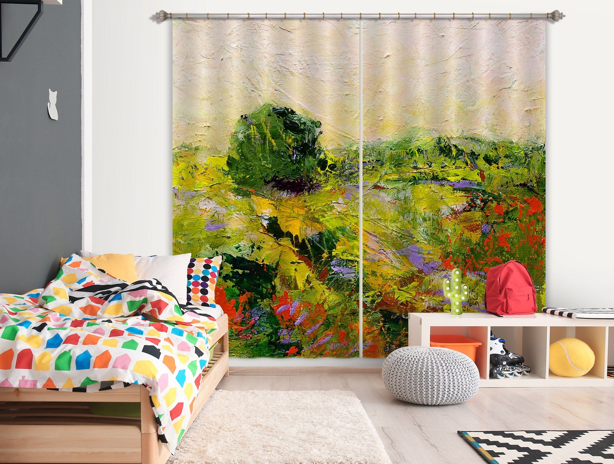 3D Wildflower Fragrance 232 Allan P. Friedlander Curtain Curtains Drapes Curtains AJ Creativity Home
