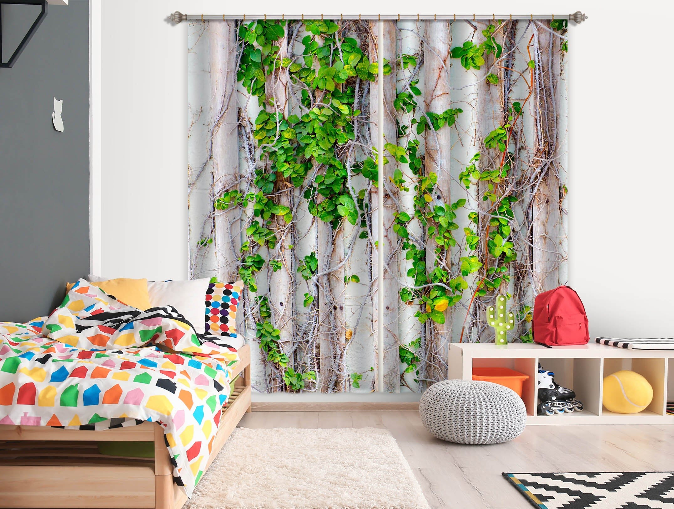 3D Creeper 717 Curtains Drapes Wallpaper AJ Wallpaper