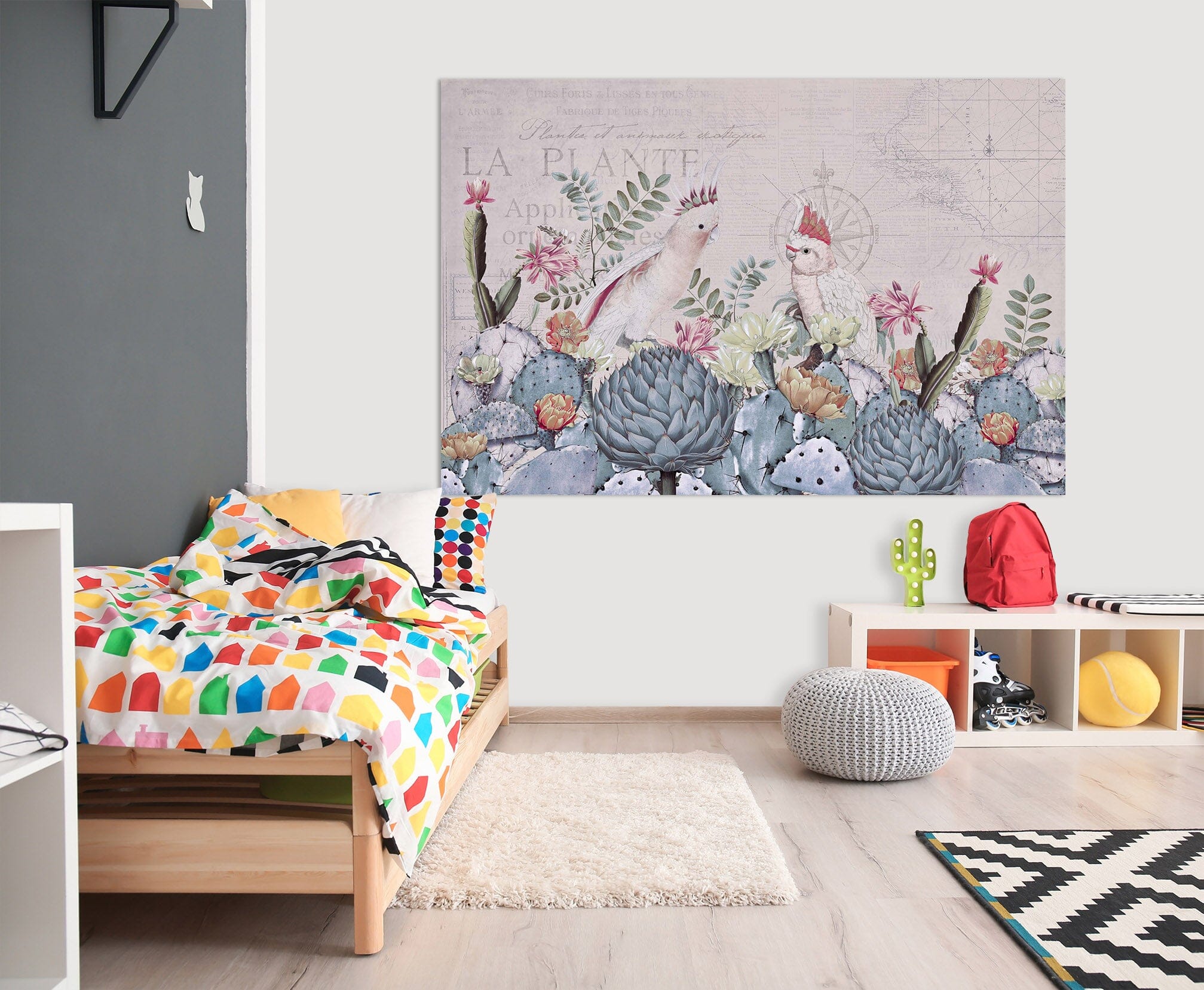 3D Desert Cockatoos 018 Andrea haase Wall Sticker Wallpaper AJ Wallpaper 2