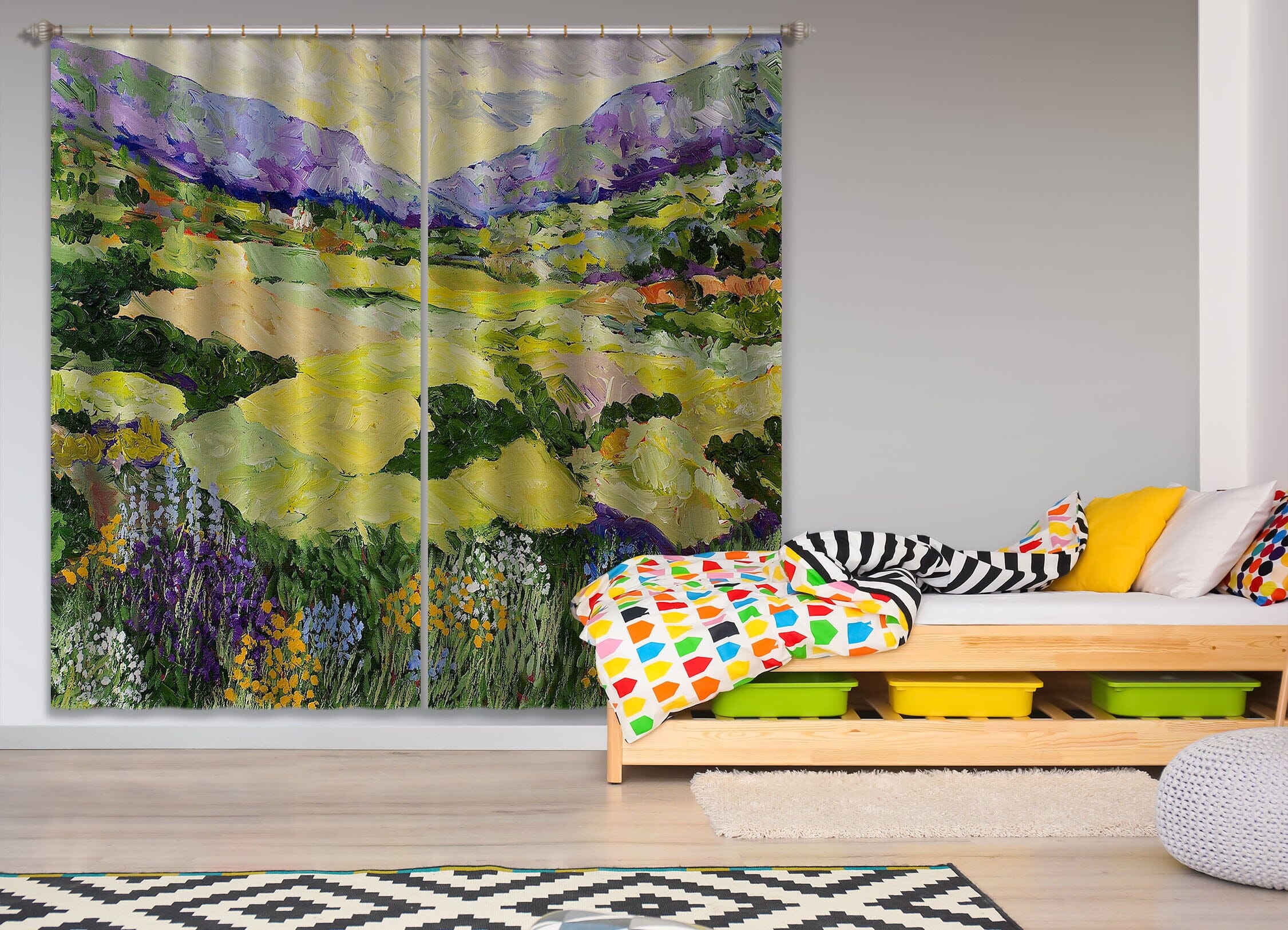 3D Cool Grass 169 Allan P. Friedlander Curtain Curtains Drapes Curtains AJ Creativity Home