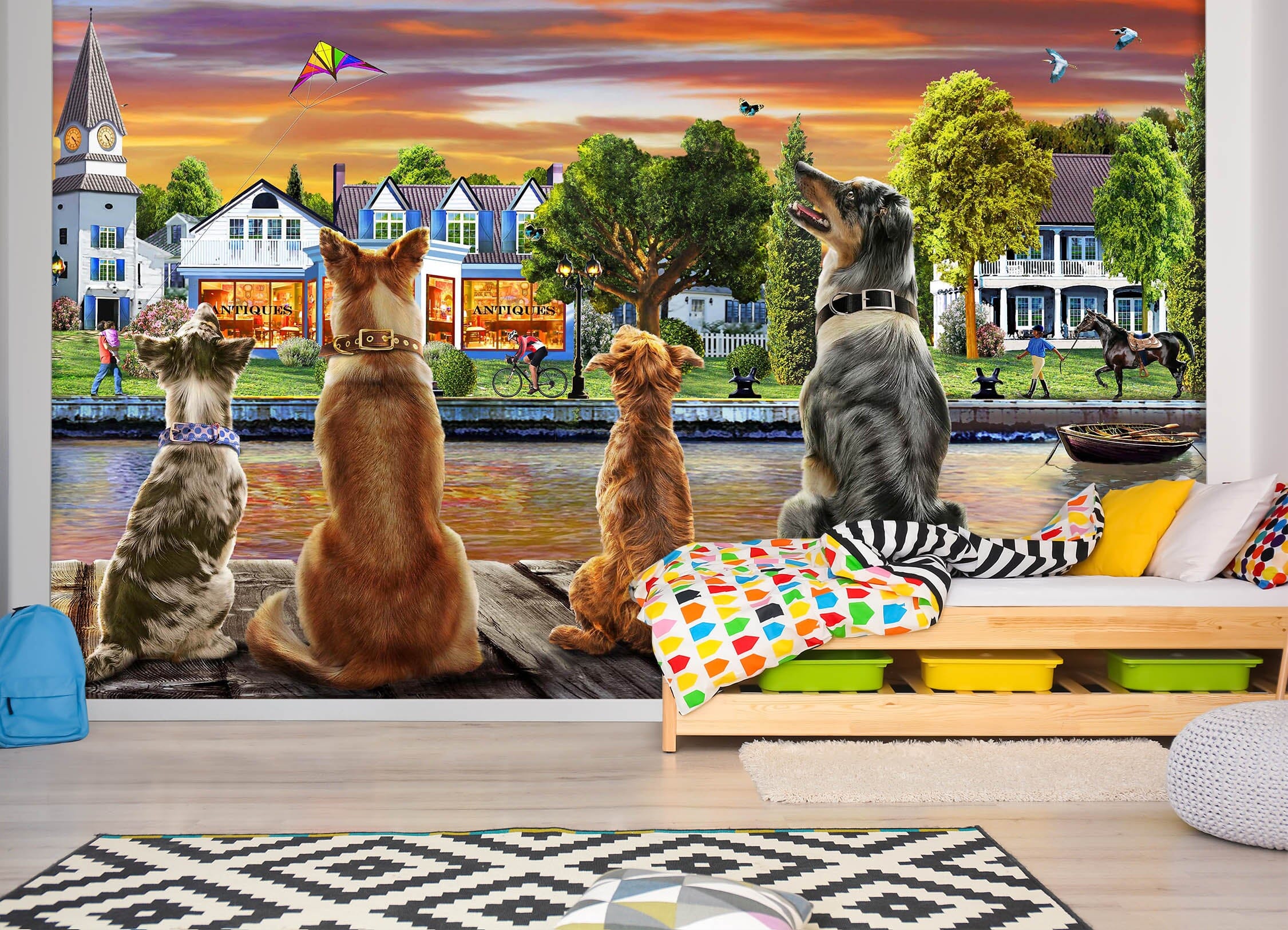 3D Watchdog 1423 Adrian Chesterman Wall Mural Wall Murals Wallpaper AJ Wallpaper 2