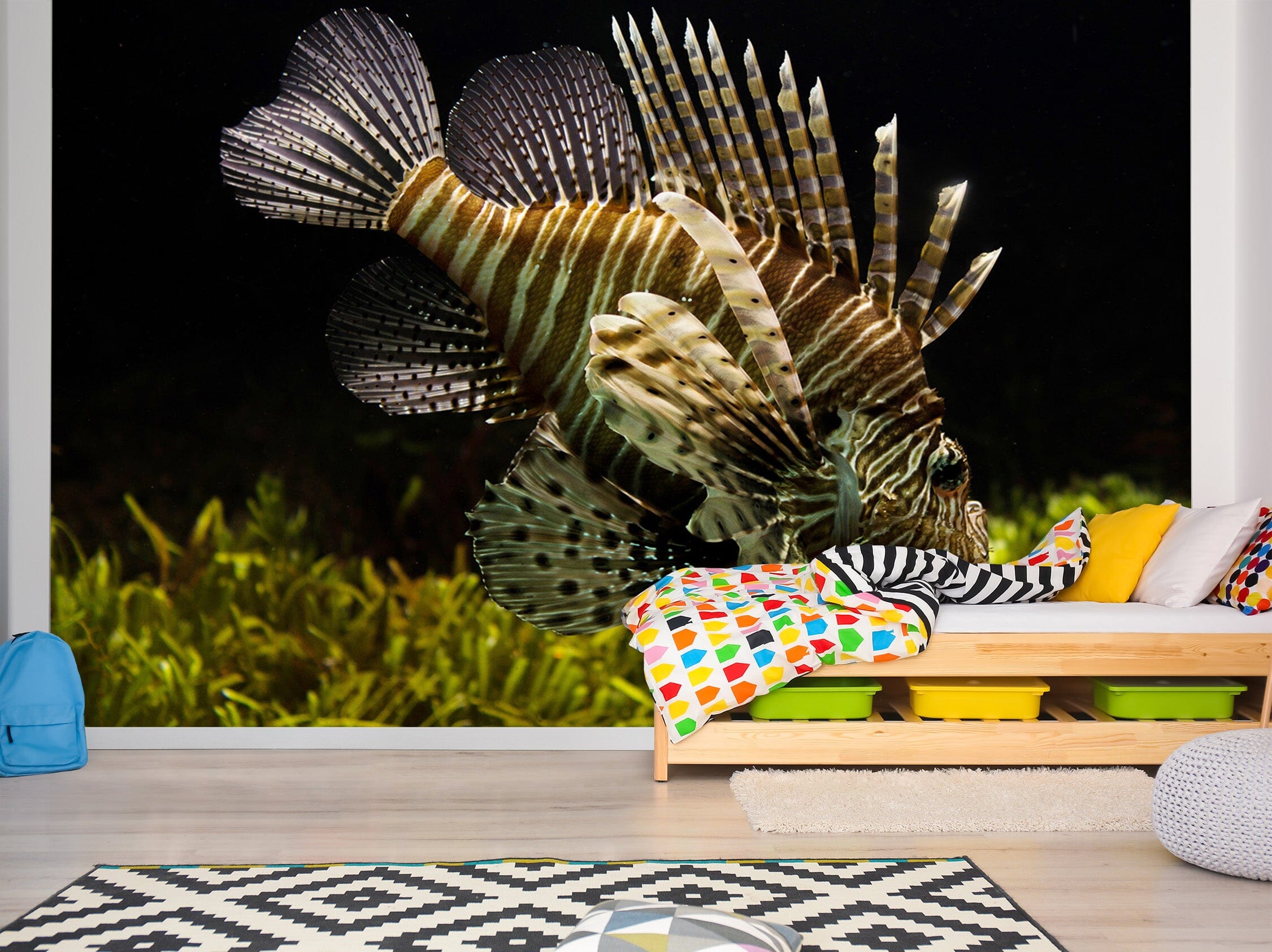 3D Lionfish Seabed 166 Wall Murals Wallpaper AJ Wallpaper 2