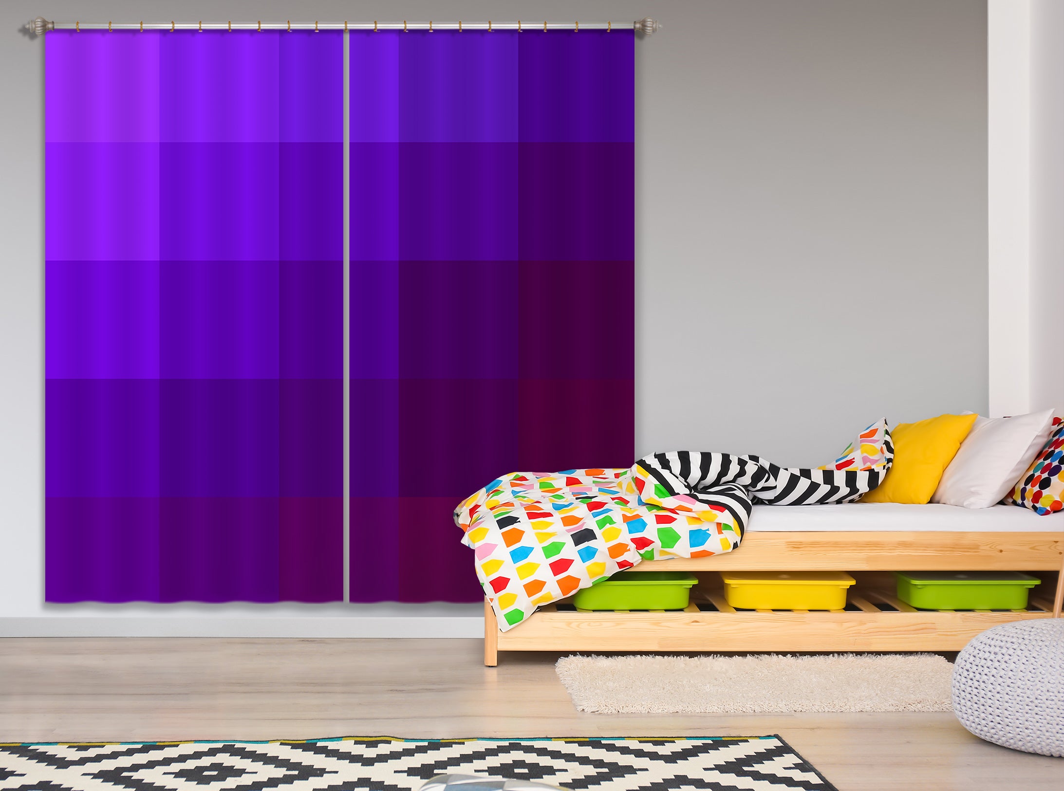 3D Purple 70082 Shandra Smith Curtain Curtains Drapes