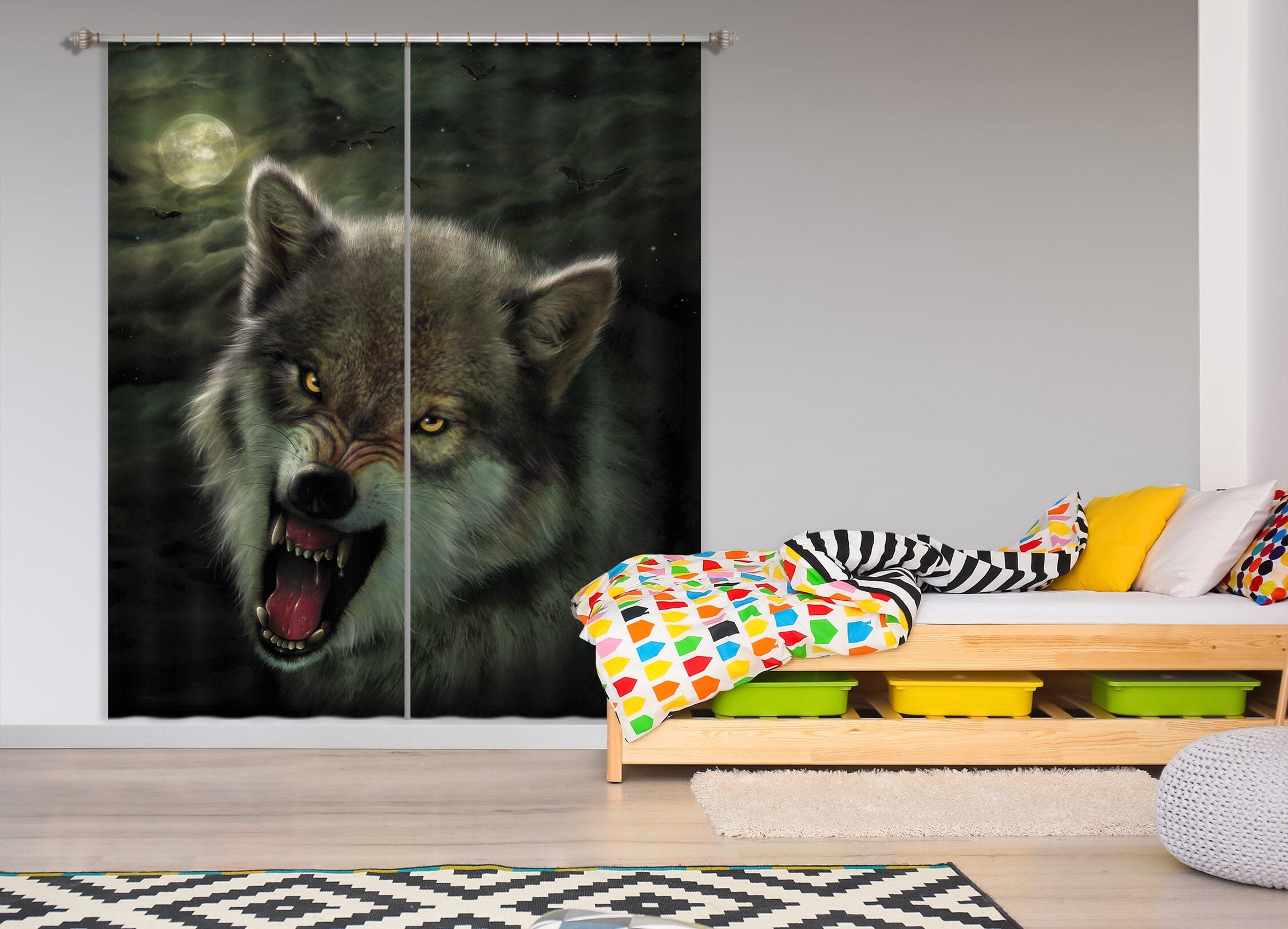 3D Nightbreed 056 Vincent Hie Curtain Curtains Drapes Curtains AJ Creativity Home