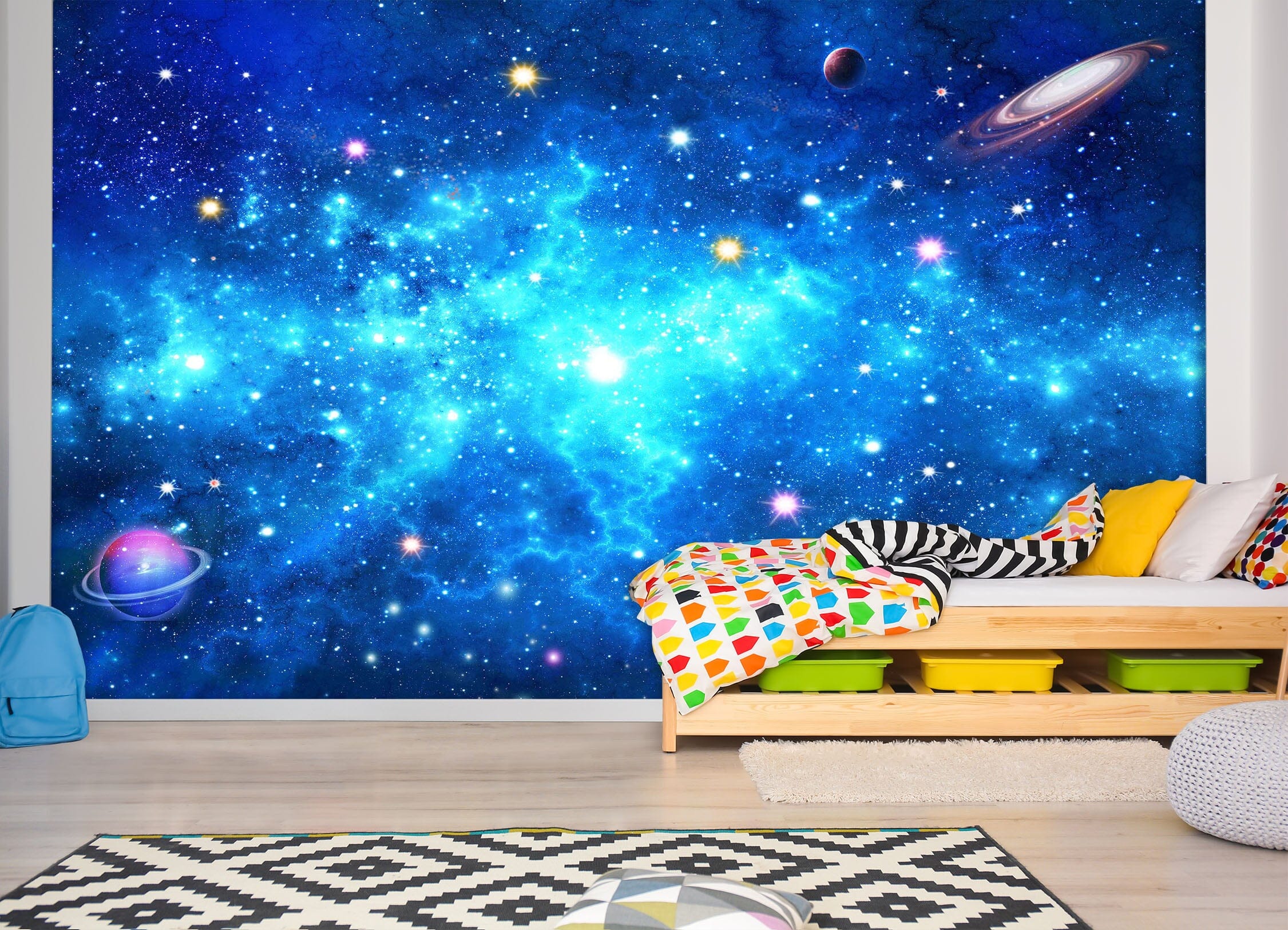 3D Blue Starry Sky 1605 Wall Murals Wallpaper AJ Wallpaper 2