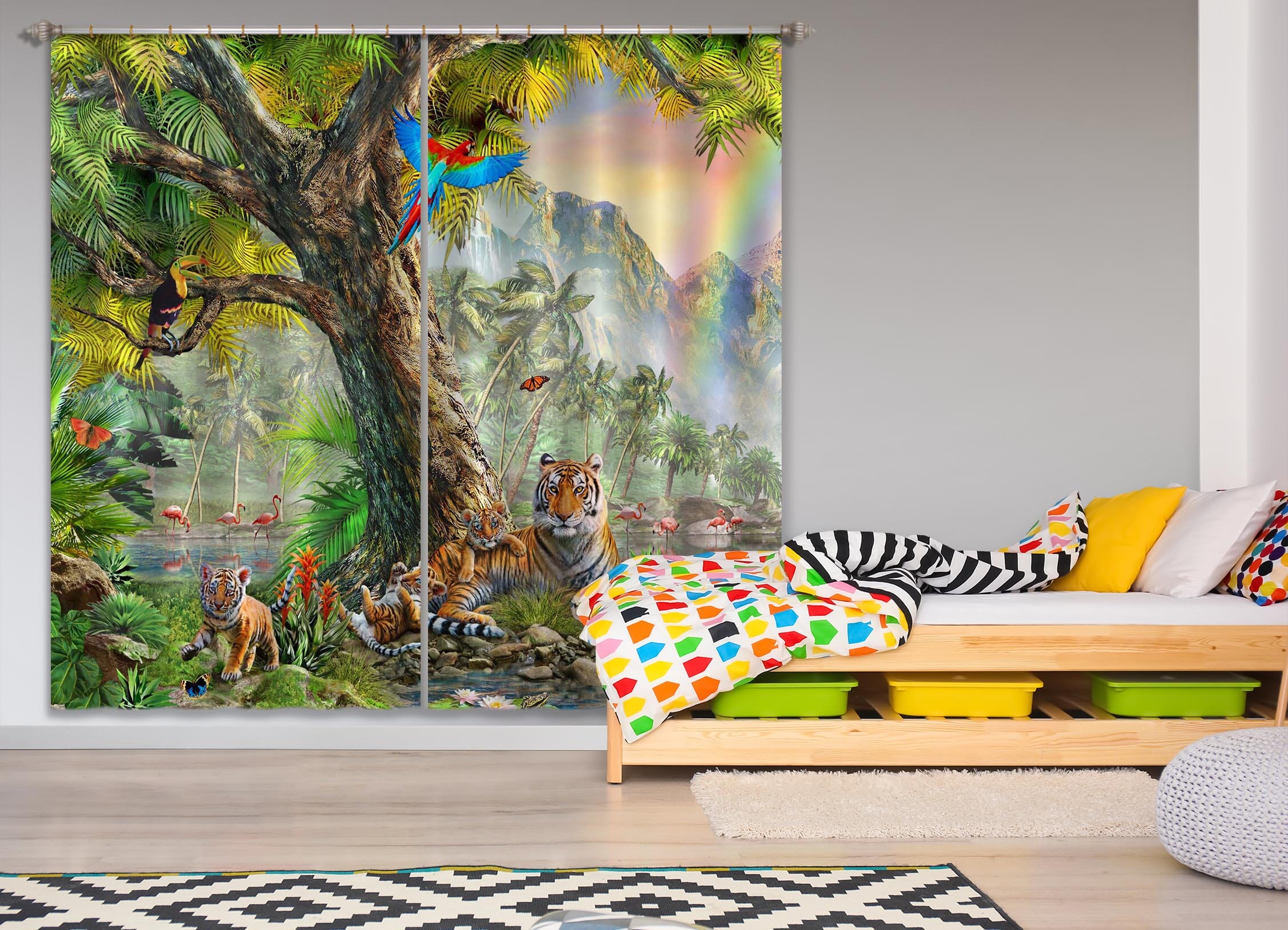 3D Rainbow Canyon 054 Adrian Chesterman Curtain Curtains Drapes Curtains AJ Creativity Home