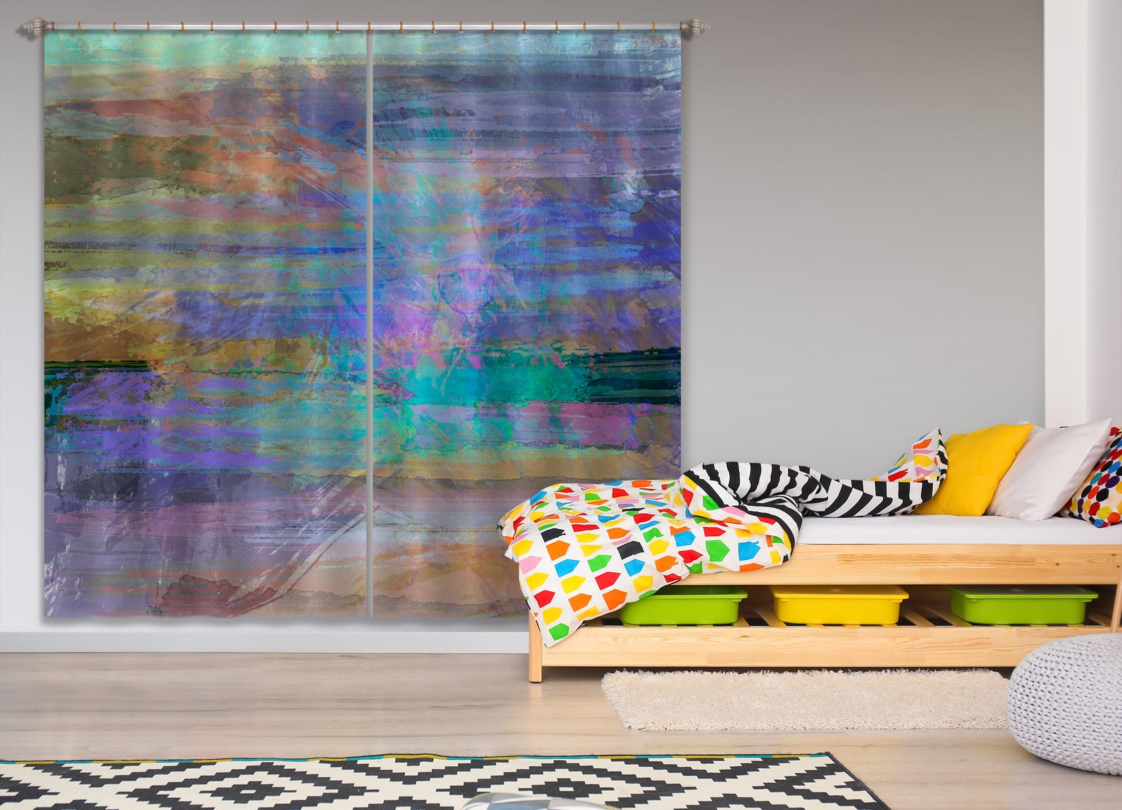 3D Color Graffiti 233 Michael Tienhaara Curtain Curtains Drapes Curtains AJ Creativity Home