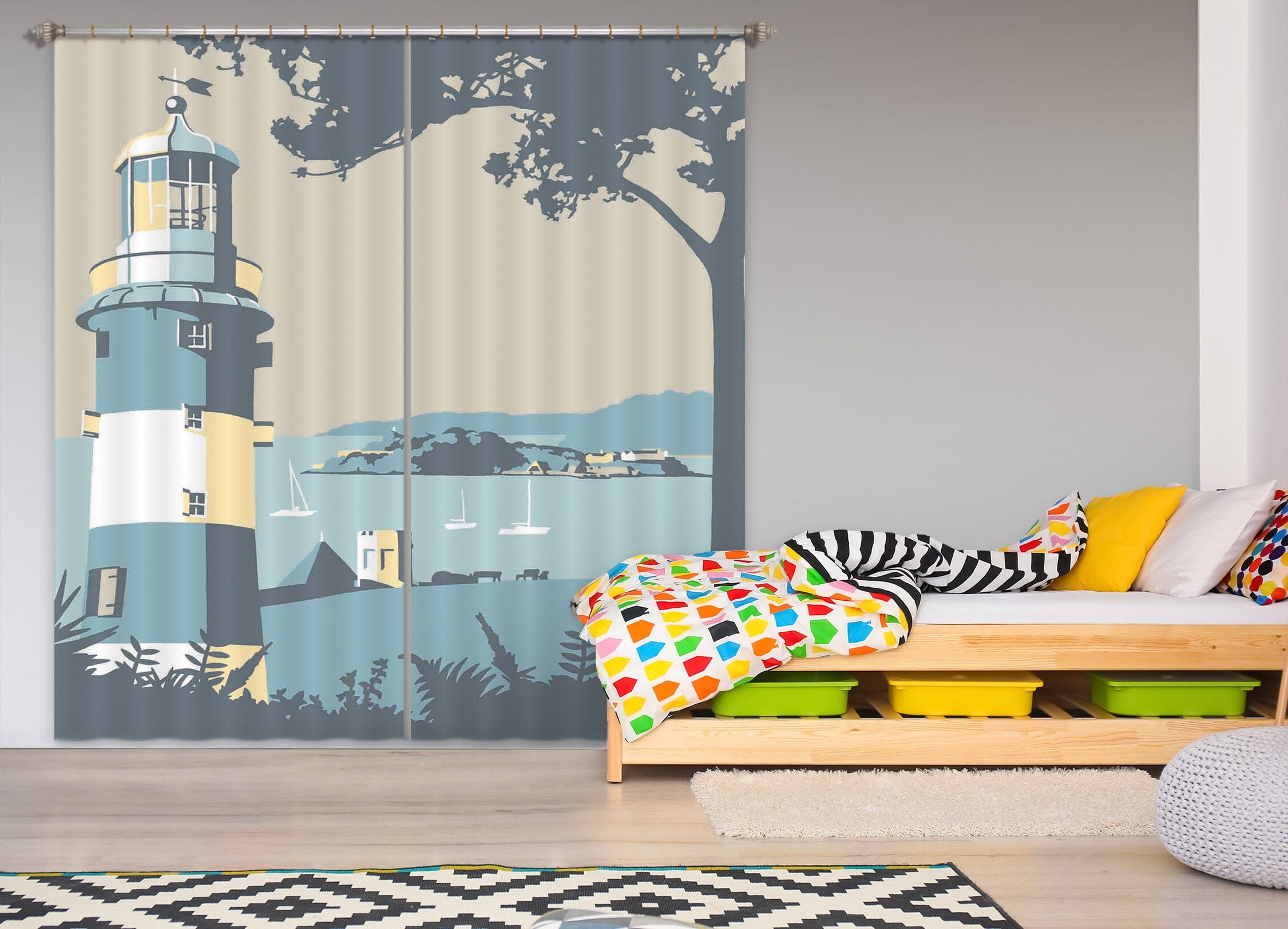 3D Plymouth 129 Steve Read Curtain Curtains Drapes Curtains AJ Creativity Home