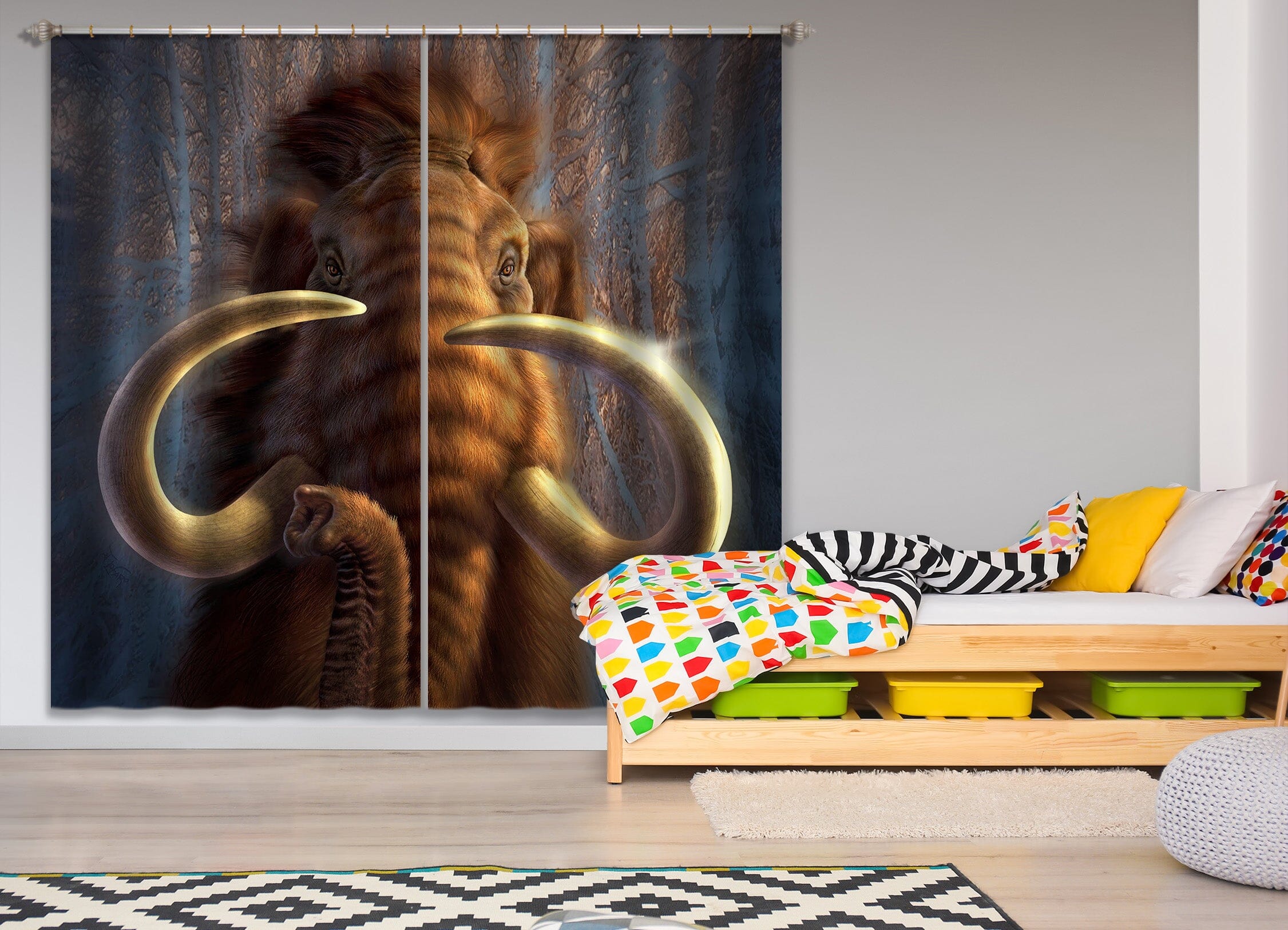 3D Ivory 070 Jerry LoFaro Curtain Curtains Drapes Curtains AJ Creativity Home