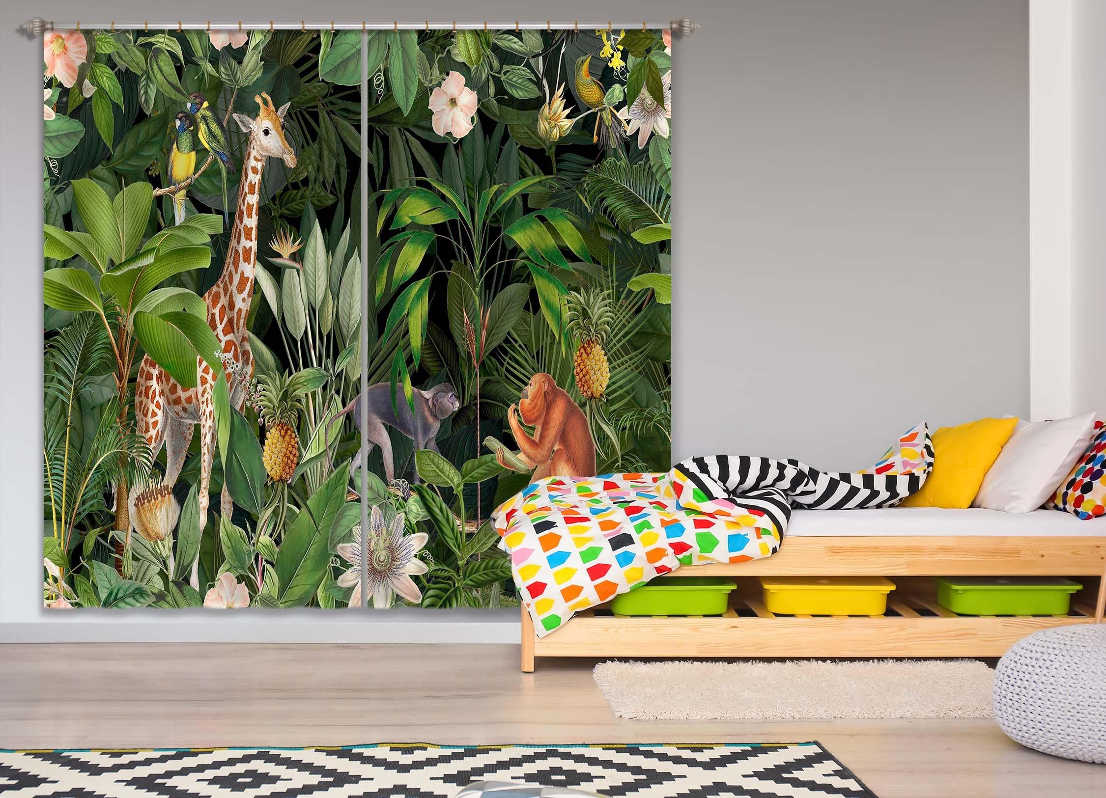 3D Animal Home 076 Andrea haase Curtain Curtains Drapes Curtains AJ Creativity Home