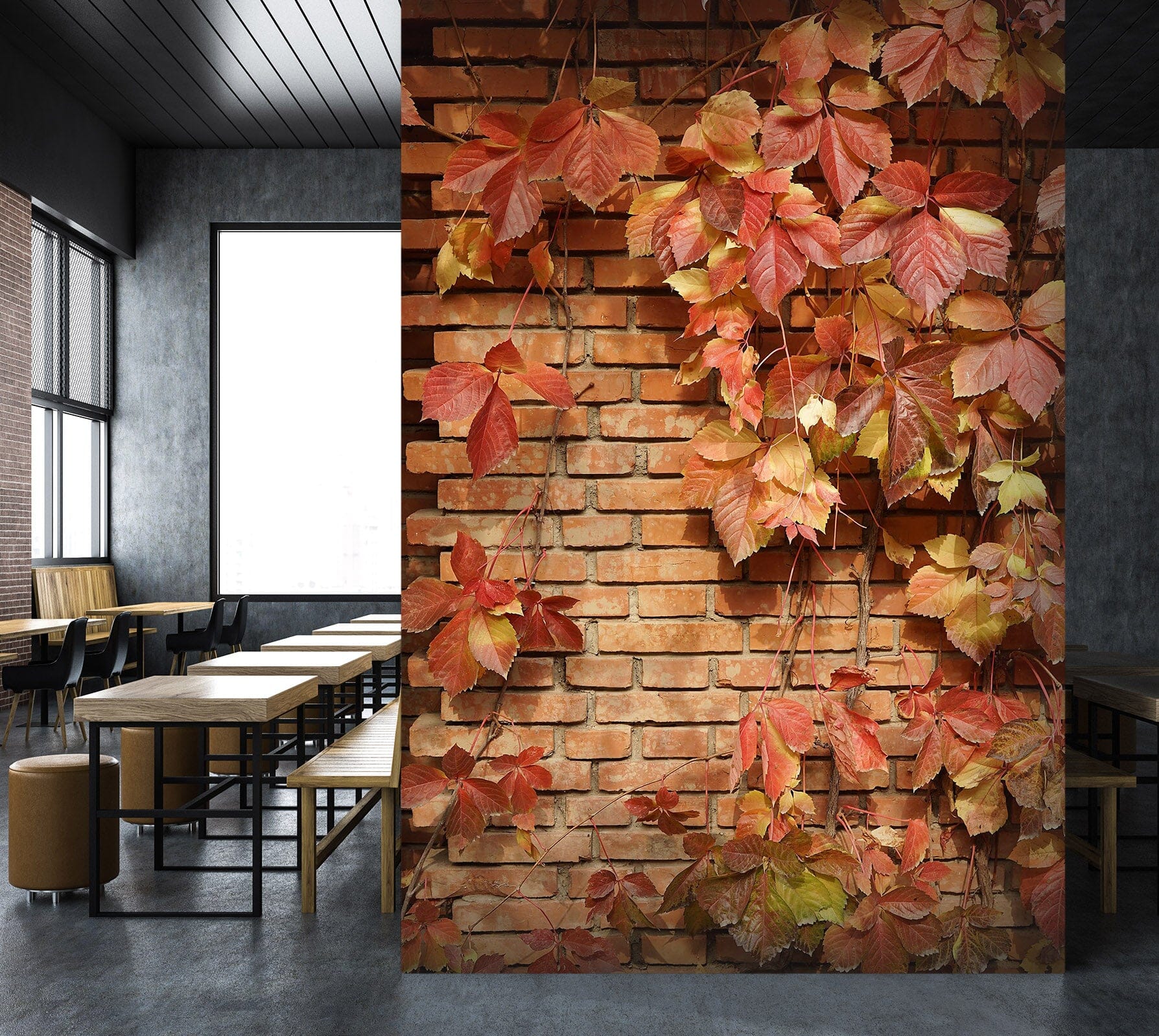 3D Red Maple Leaf 861 Wall Murals Wallpaper AJ Wallpaper 2