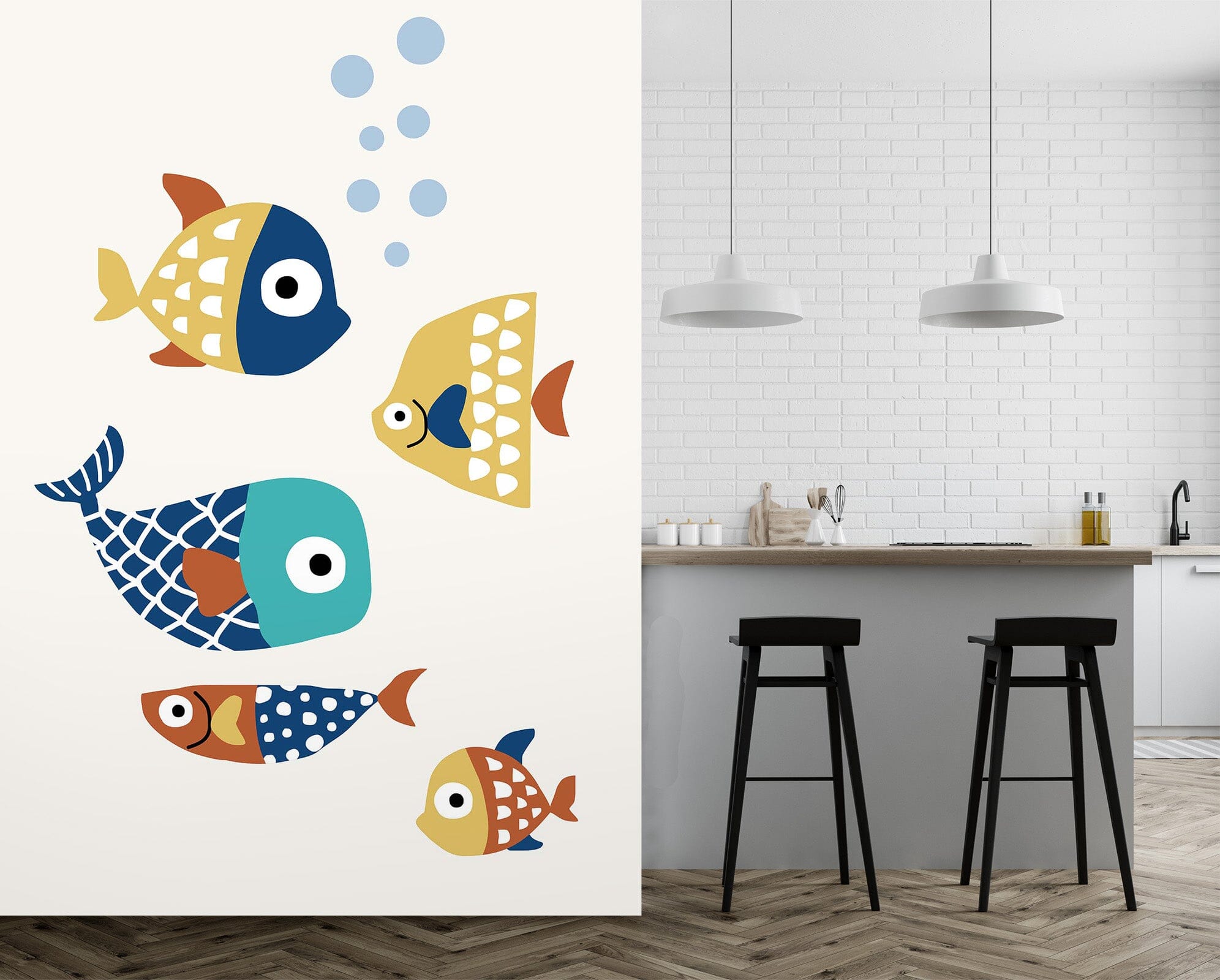 3D Color Fish 1477 Boris Draschoff Wall Mural Wall Murals Wallpaper AJ Wallpaper 2