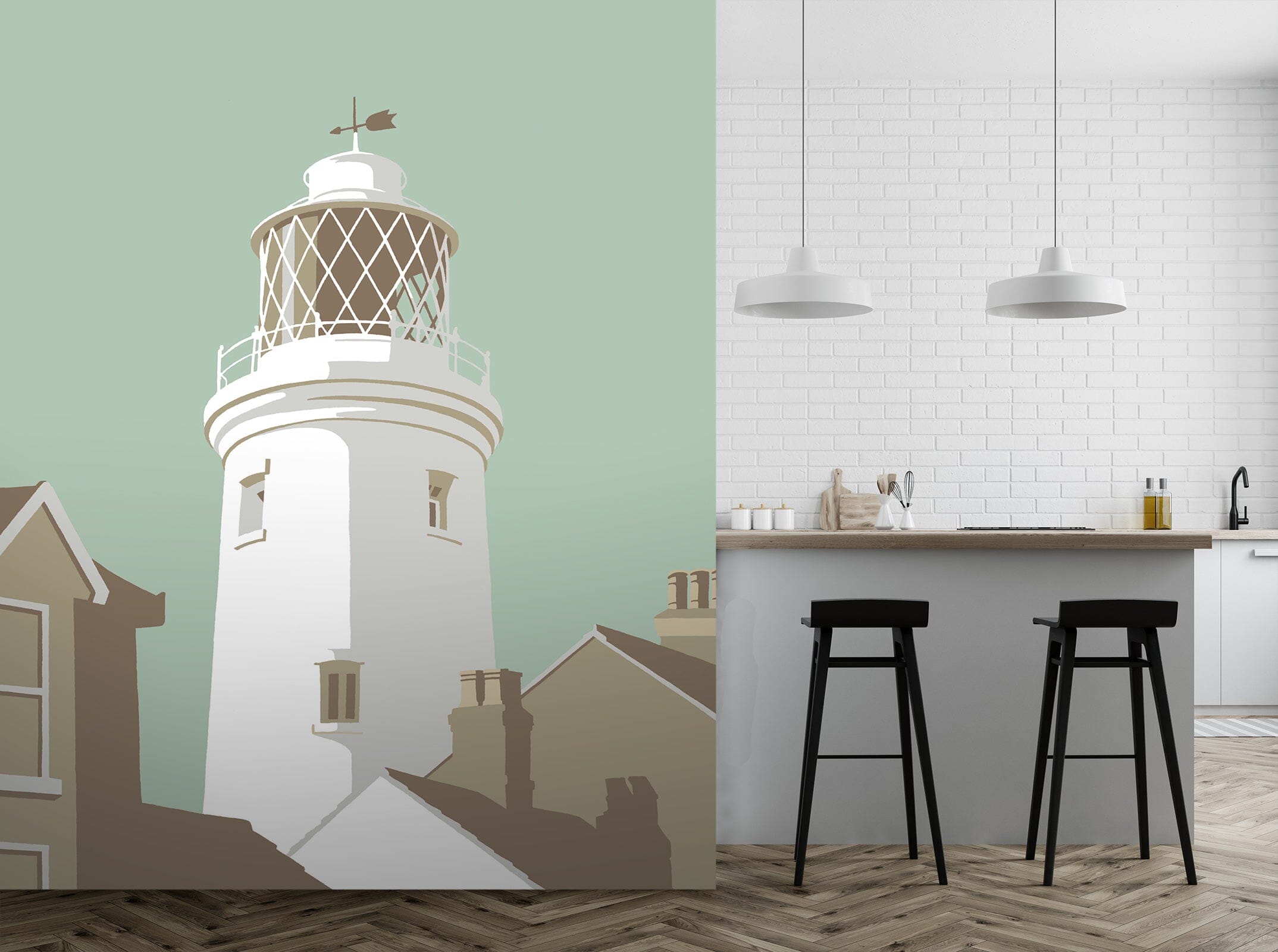 3D Southwold Lighthouse 1062 Steve Read Wall Mural Wall Murals Wallpaper AJ Wallpaper 2