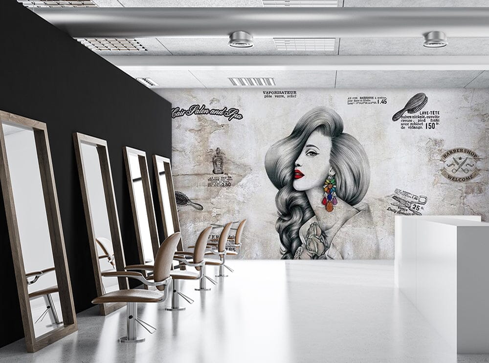 3D Hipster Girl 1576 Wall Murals Wallpaper AJ Wallpaper 2