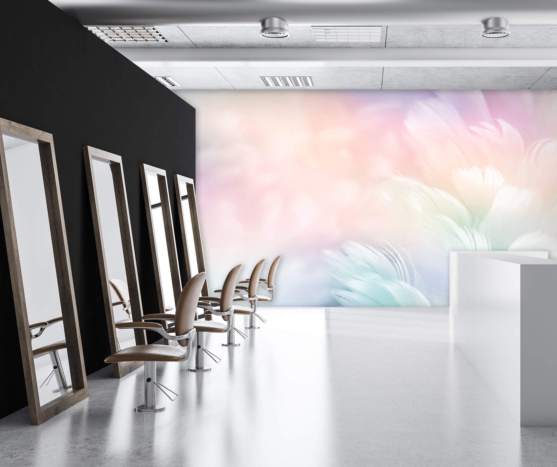 3D Beautiful Feather 094 Wall Murals