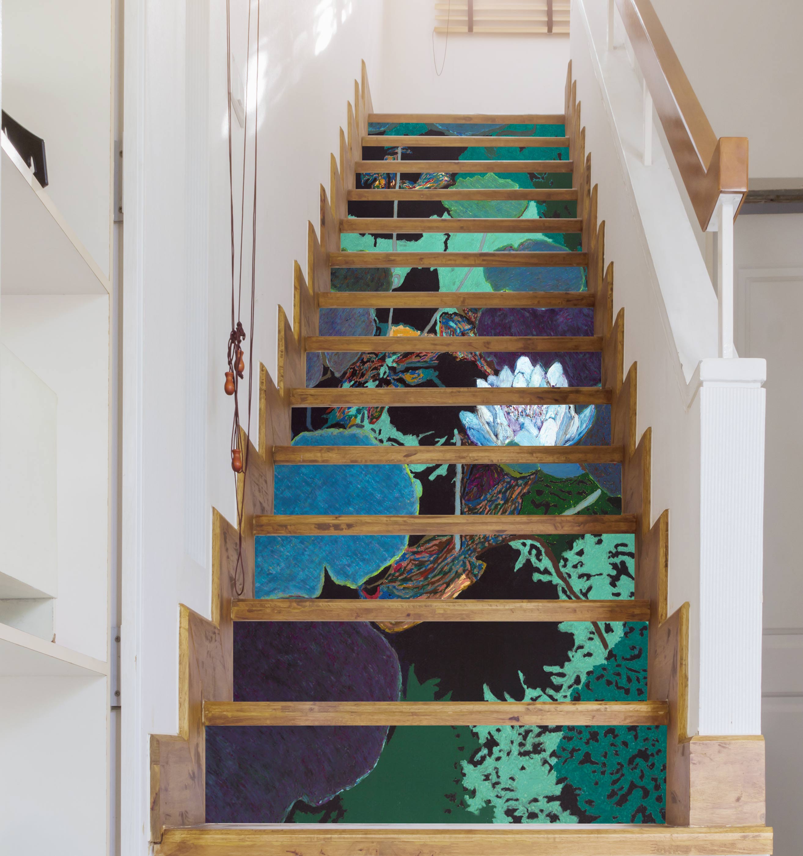 3D White Lotus Leaf 9059 Allan P. Friedlander Stair Risers