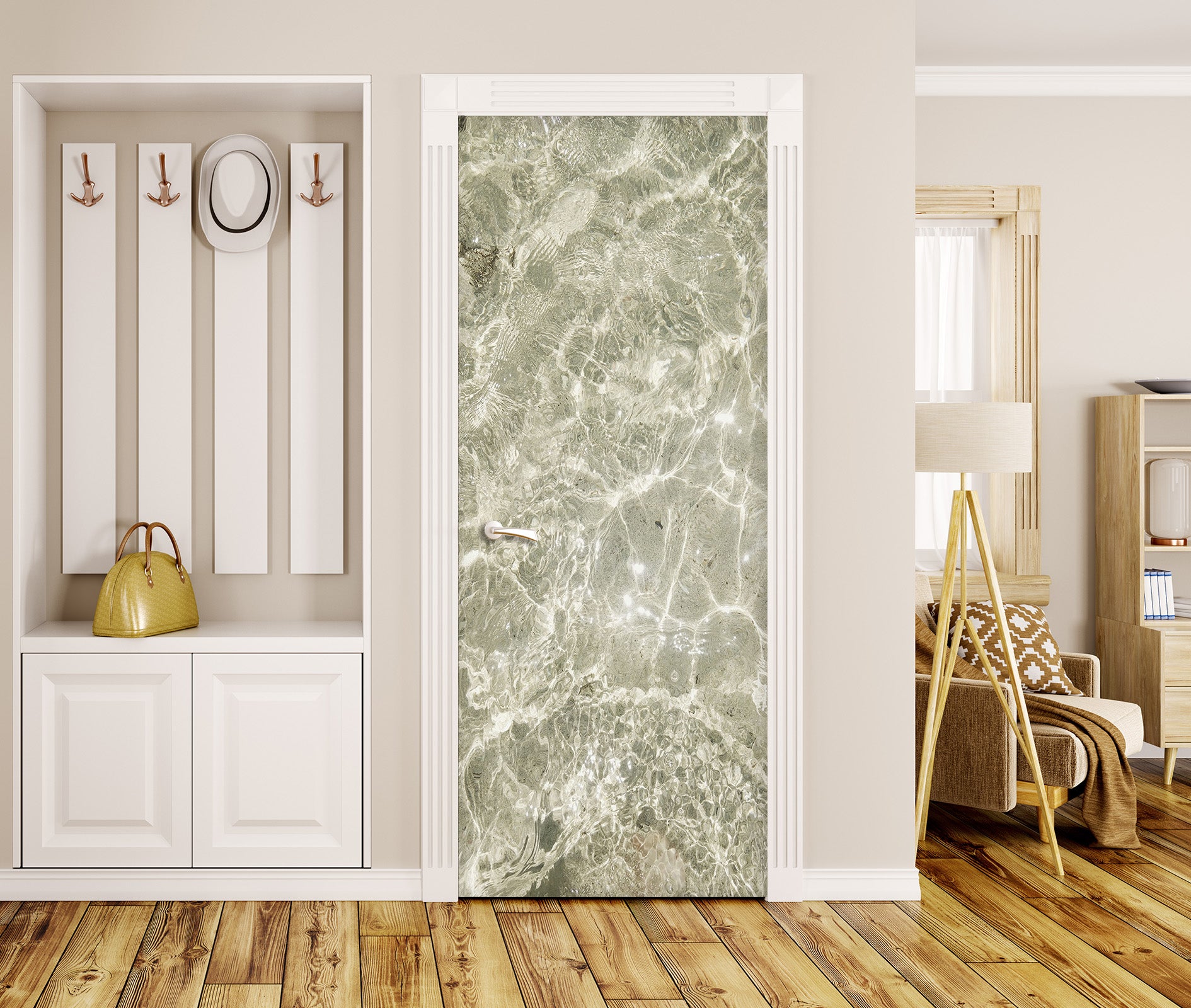 3D Marble Pattern 22014 Door Mural