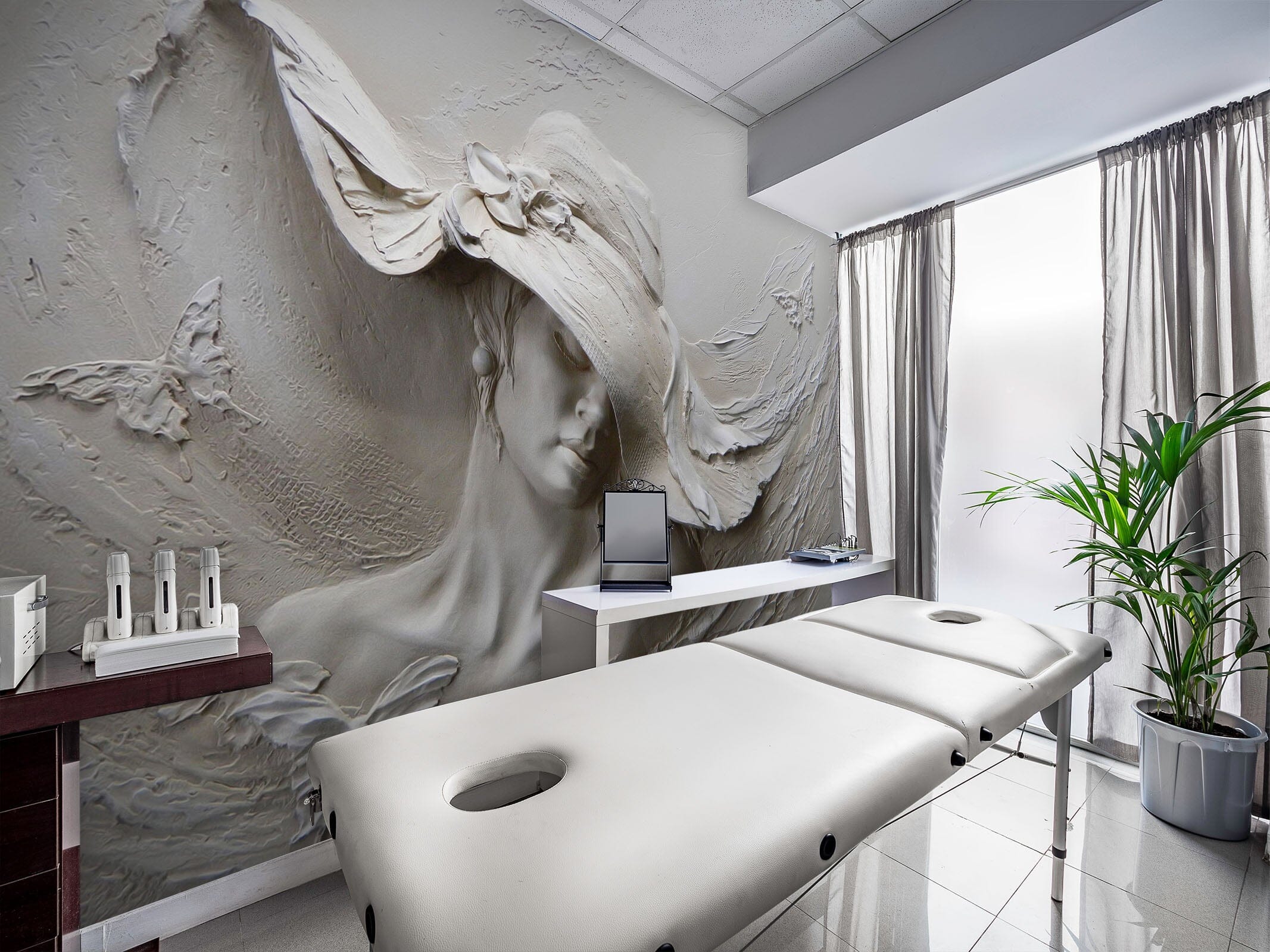 3D Carving Girl 367 Wall Murals Wallpaper AJ Wallpaper 2