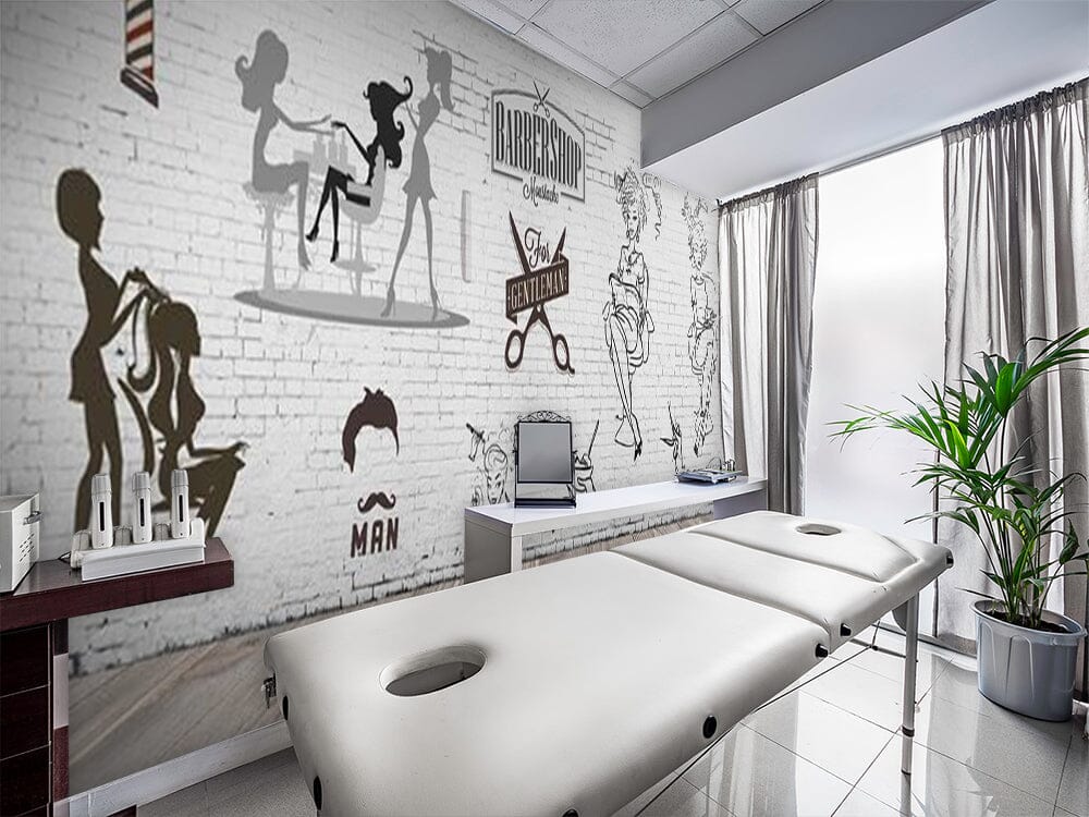 3D Barbershop 1504 Wall Murals Wallpaper AJ Wallpaper 2