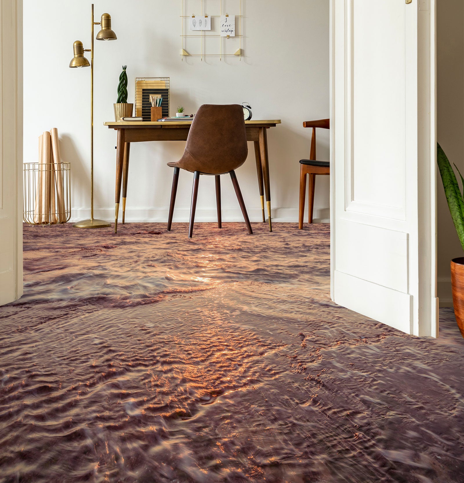 3D Beach 9851 Assaf Frank Floor Mural