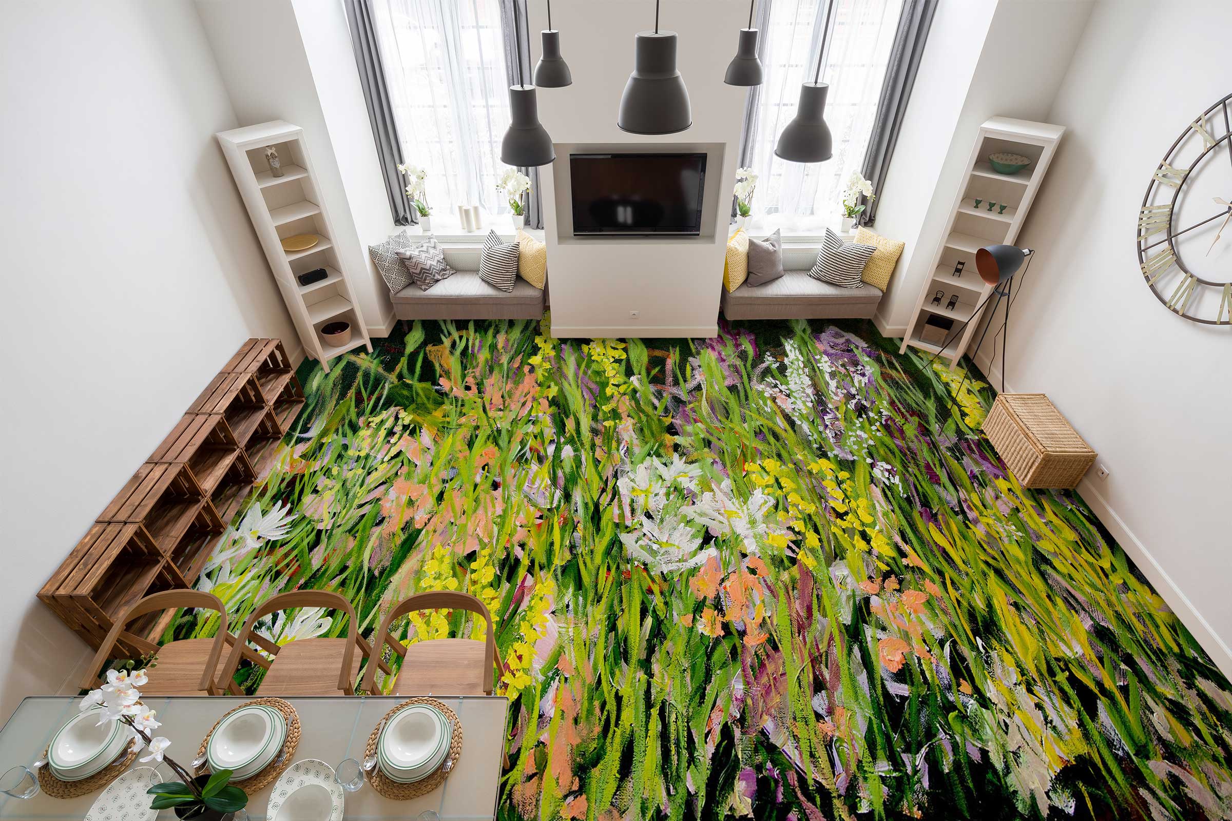 3D Grass 9645 Allan P. Friedlander Floor Mural