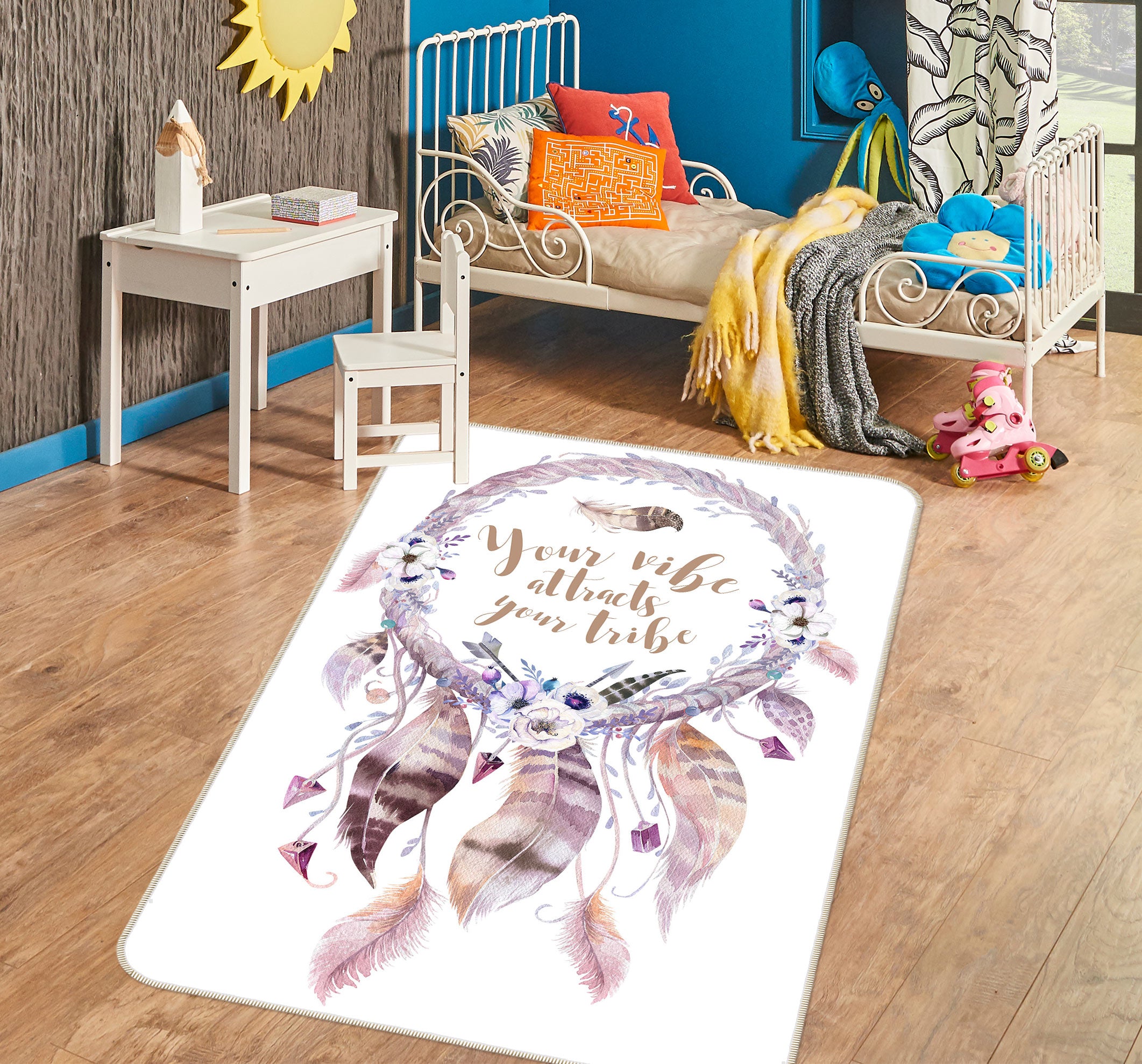 3D Dream Catcher 37104 Non Slip Rug Mat