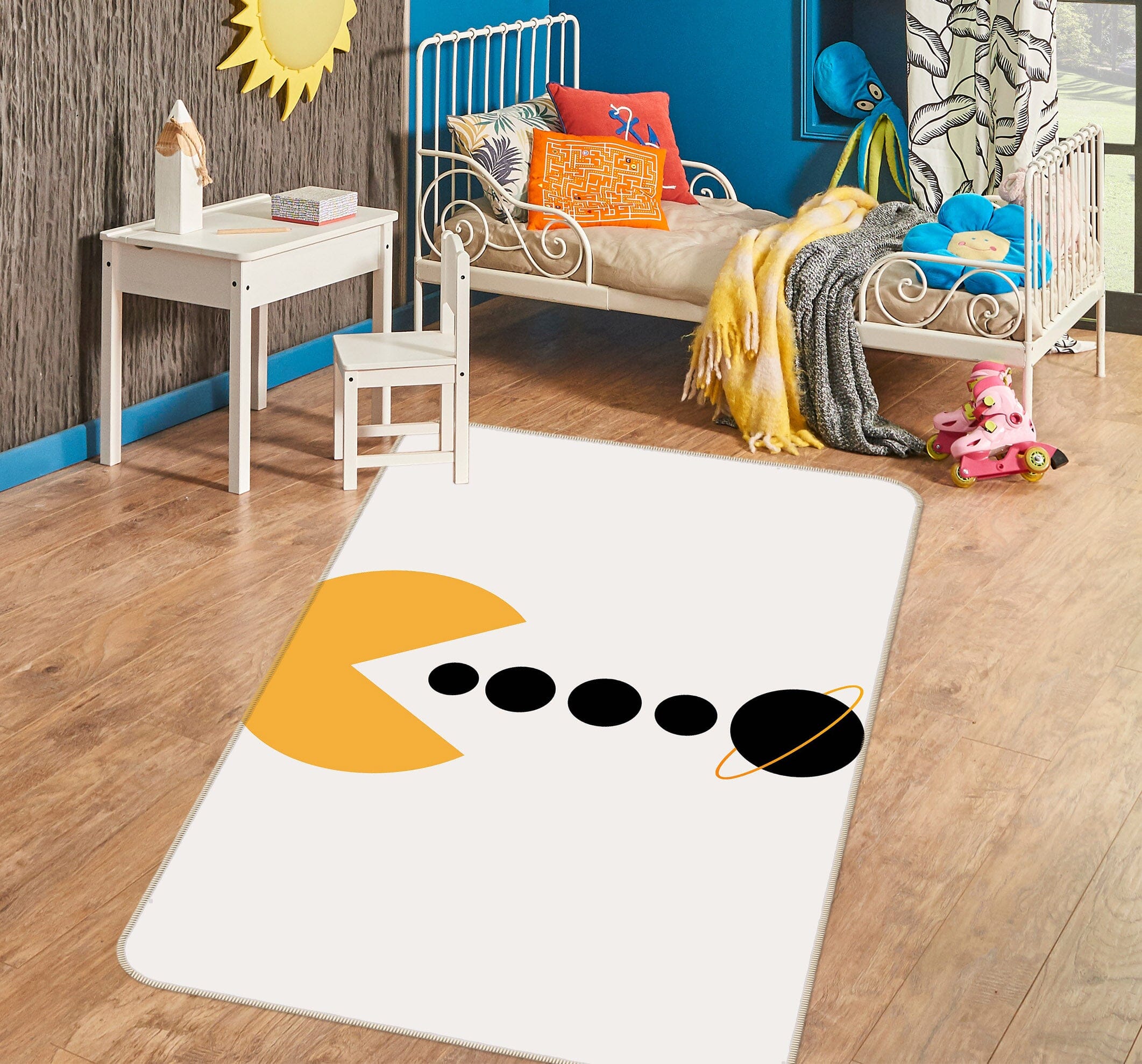 3D Monster Eating Ball 1144 Boris Draschoff Rug Non Slip Rug Mat Mat AJ Creativity Home