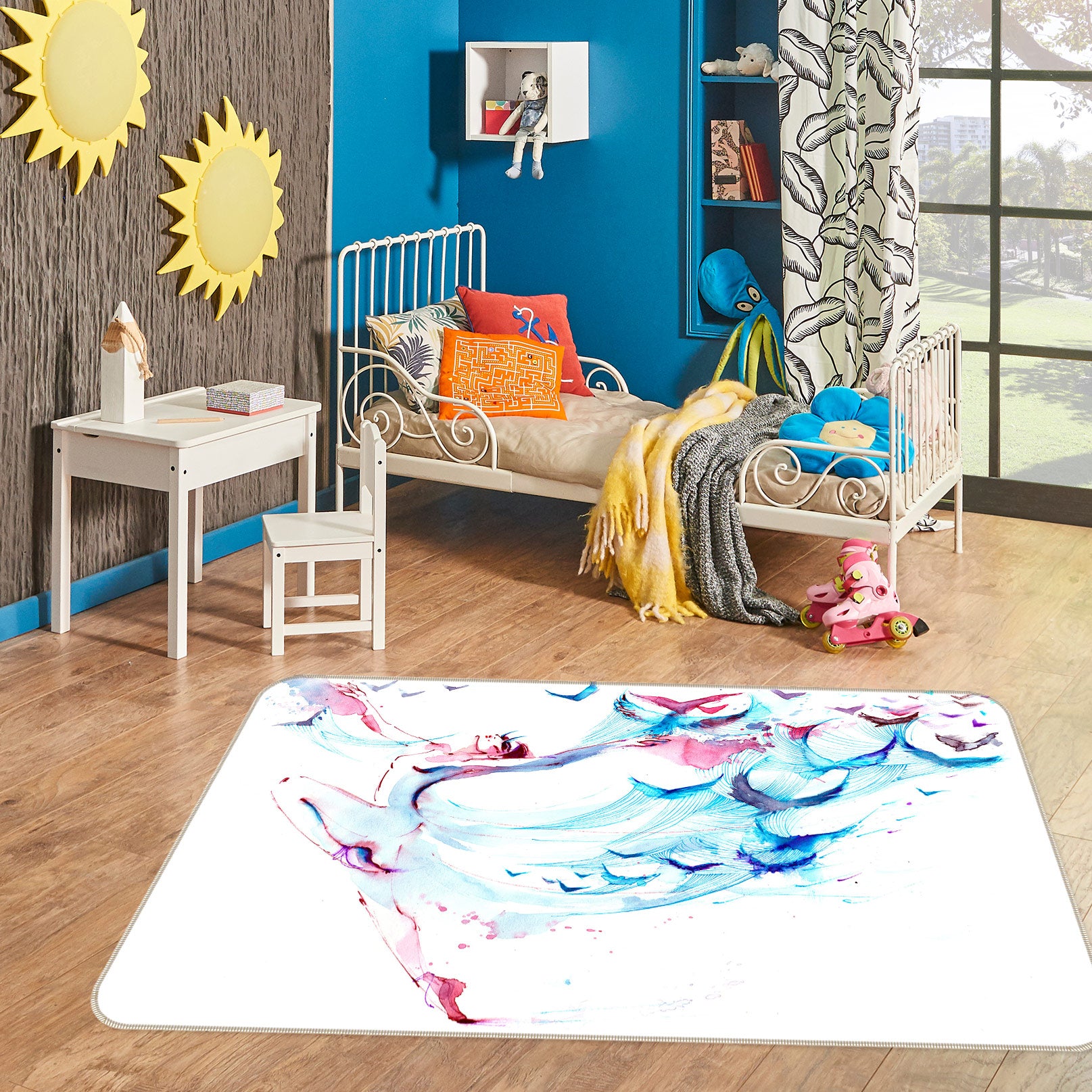 3D Pattern 76282 Non Slip Rug Mat