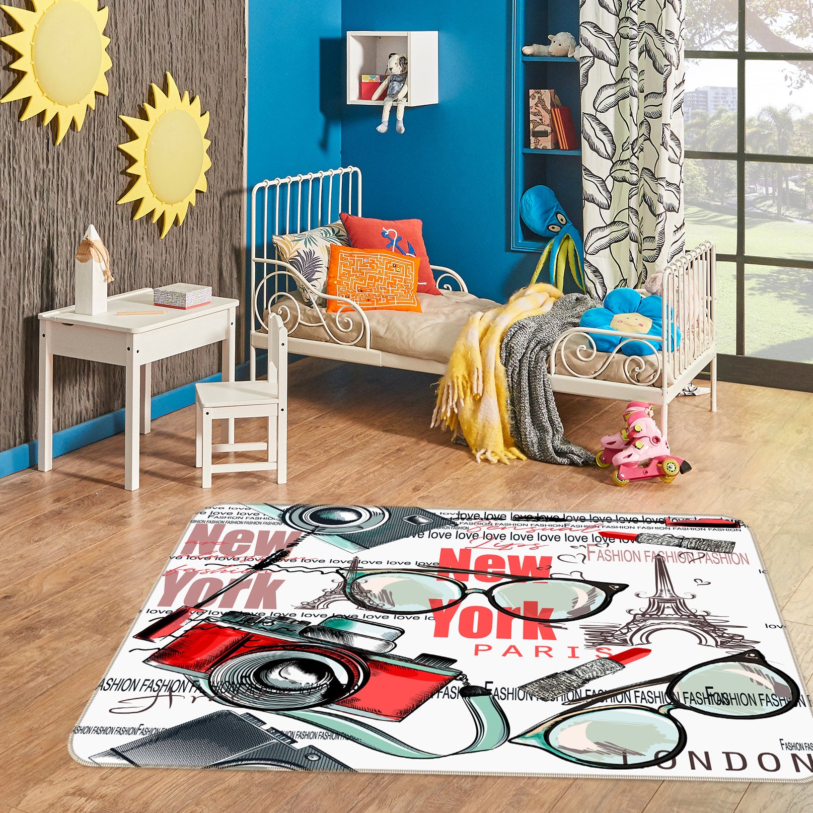 3D Glasses Camera 37059 Non Slip Rug Mat