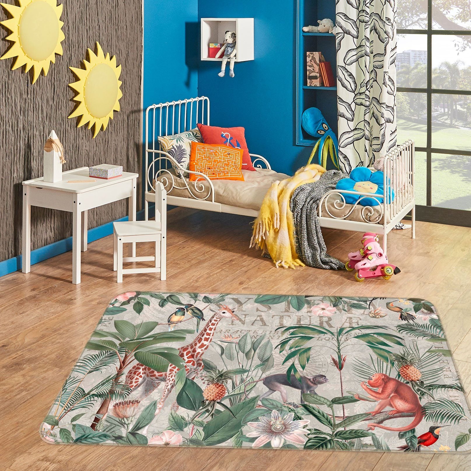 3D Animal Paradise 1037 Andrea haase Rug Non Slip Rug Mat Mat AJ Creativity Home