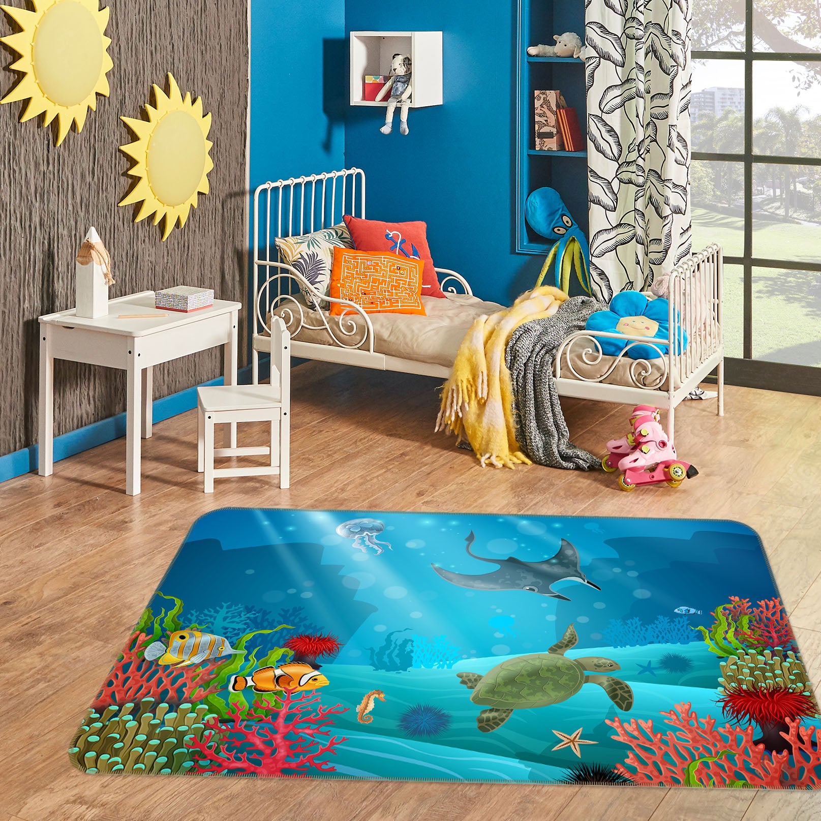 3D Sea Animals 36146 Non Slip Rug Mat