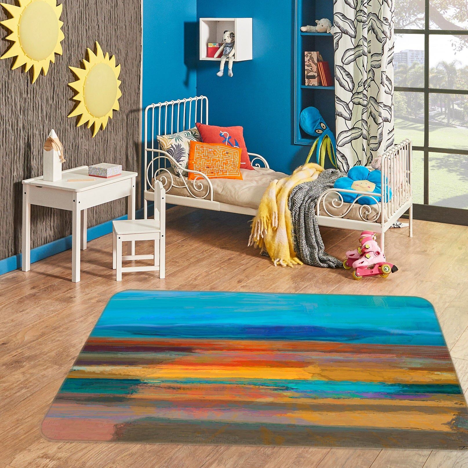 3D Beautiful Sunset 1037 Michael Tienhaara Rug Non Slip Rug Mat Mat AJ Creativity Home