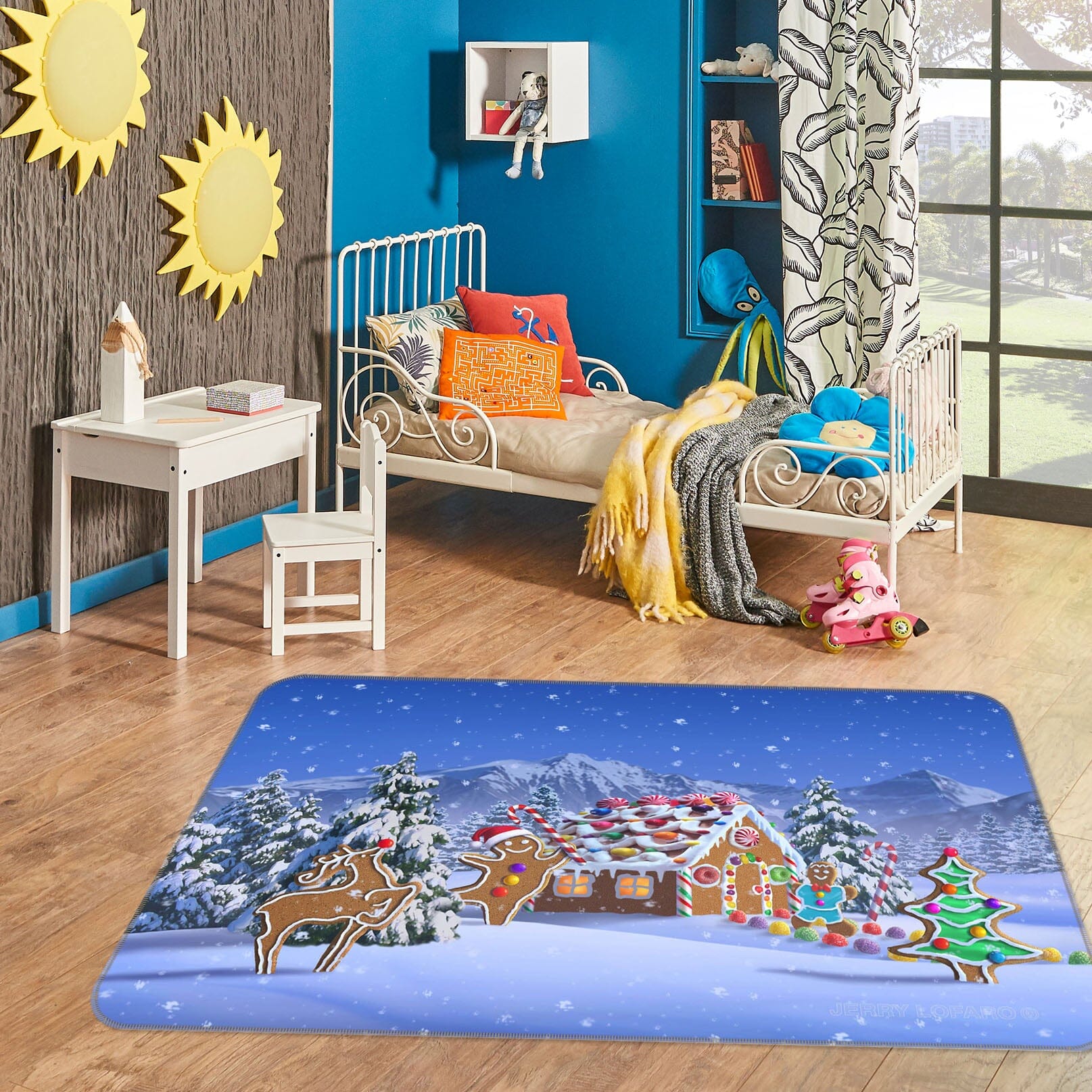 3D Christmas Snow 1049 Jerry LoFaro Rug Non Slip Rug Mat Mat AJ Creativity Home