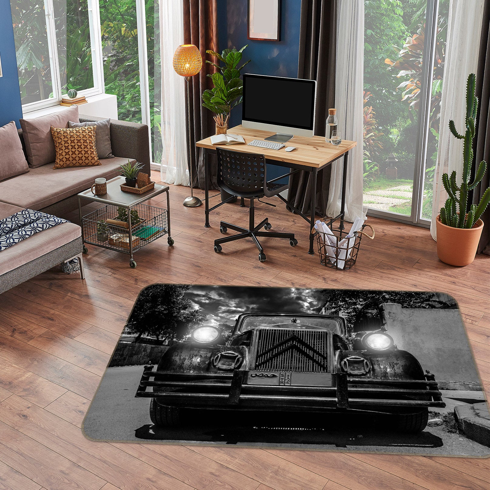 3D Dark Car 68058 Vehicle Non Slip Rug Mat