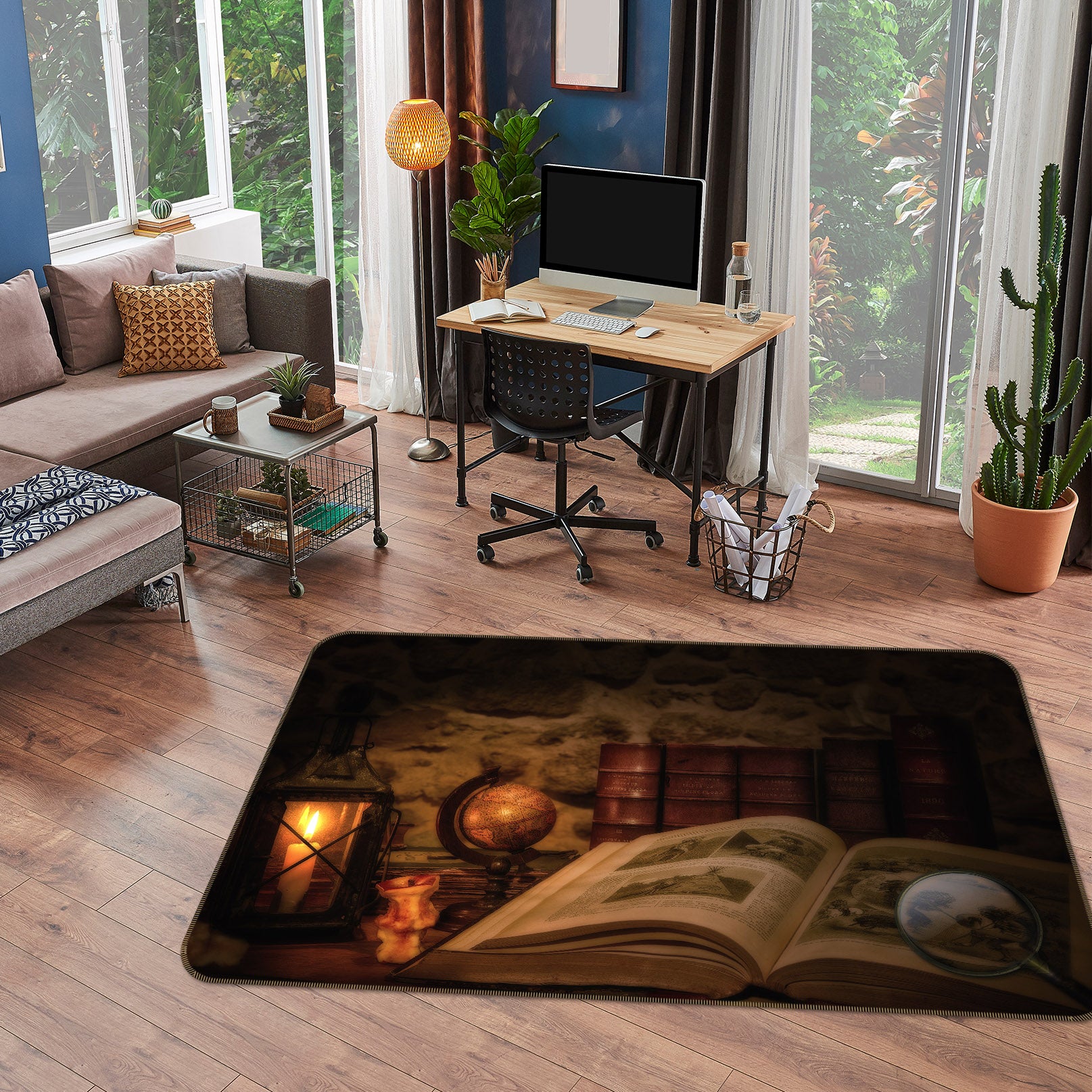 3D Book 36182 Non Slip Rug Mat
