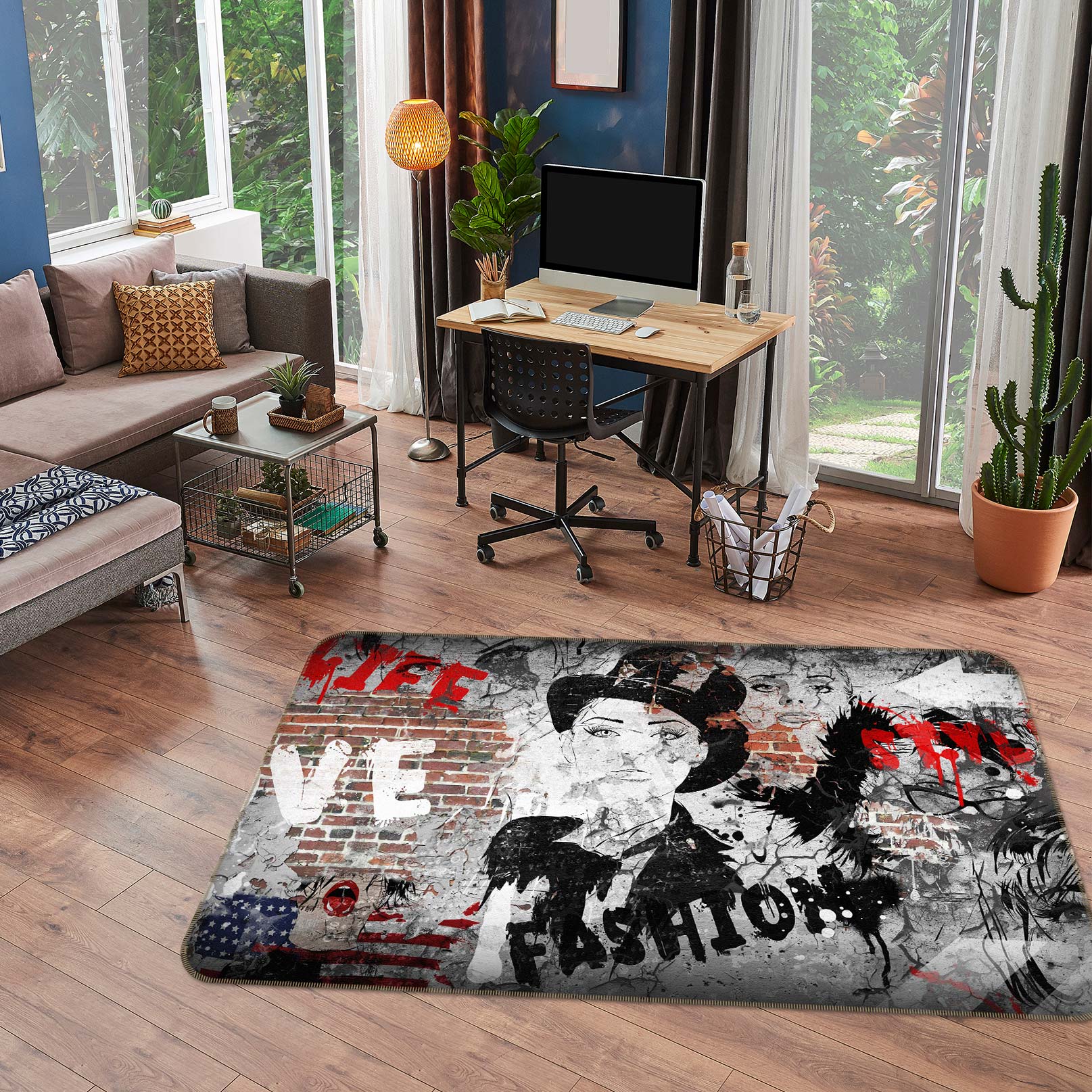 3D Fashion Women 77119 Non Slip Rug Mat