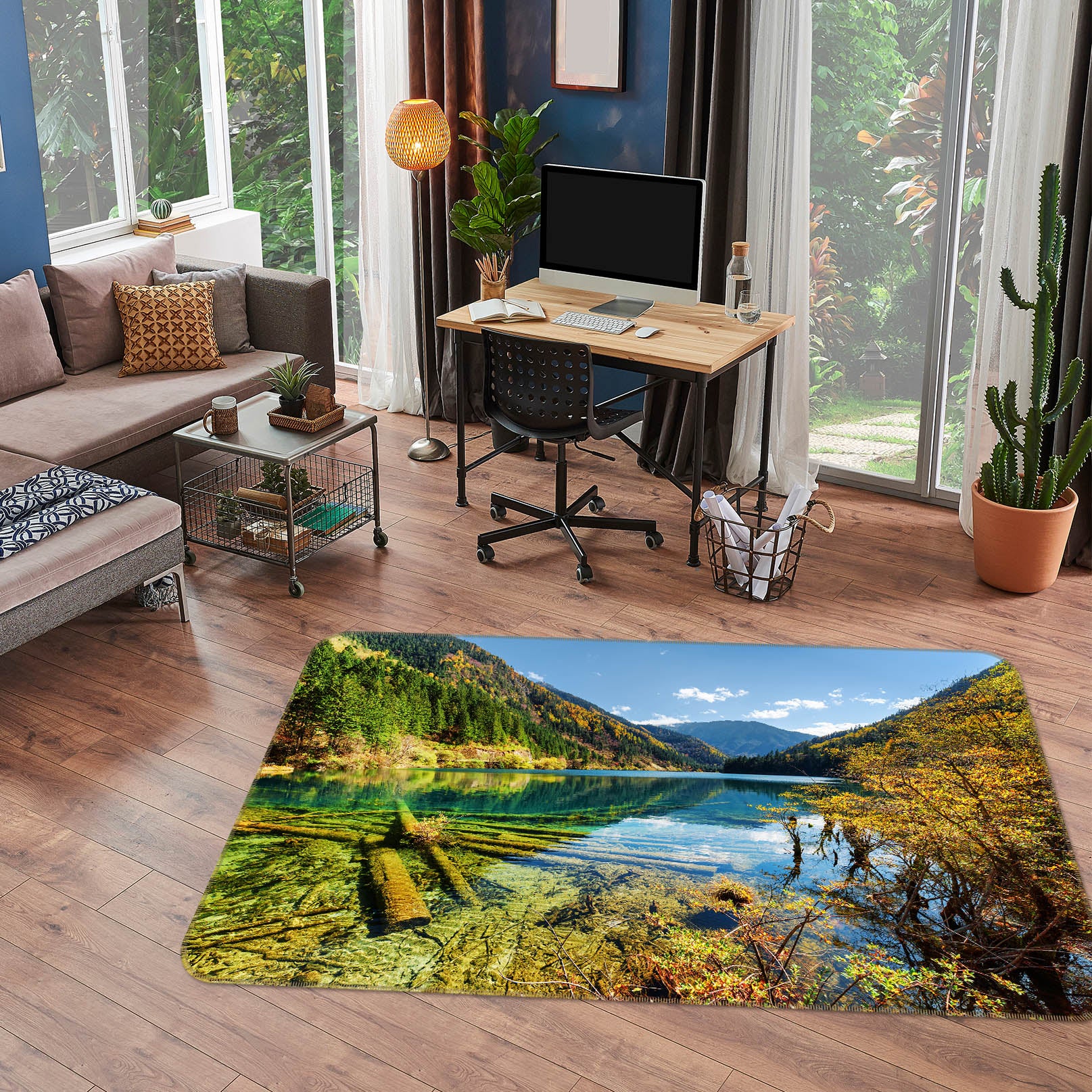 3D Lake 29215 Non Slip Rug Mat
