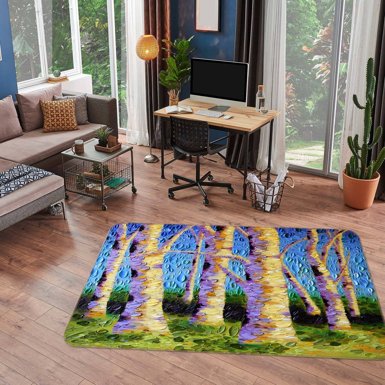 3D The Lyrical Garden 1022 Dena Tollefson Rug Non Slip Rug Mat Mat AJ Creativity Home