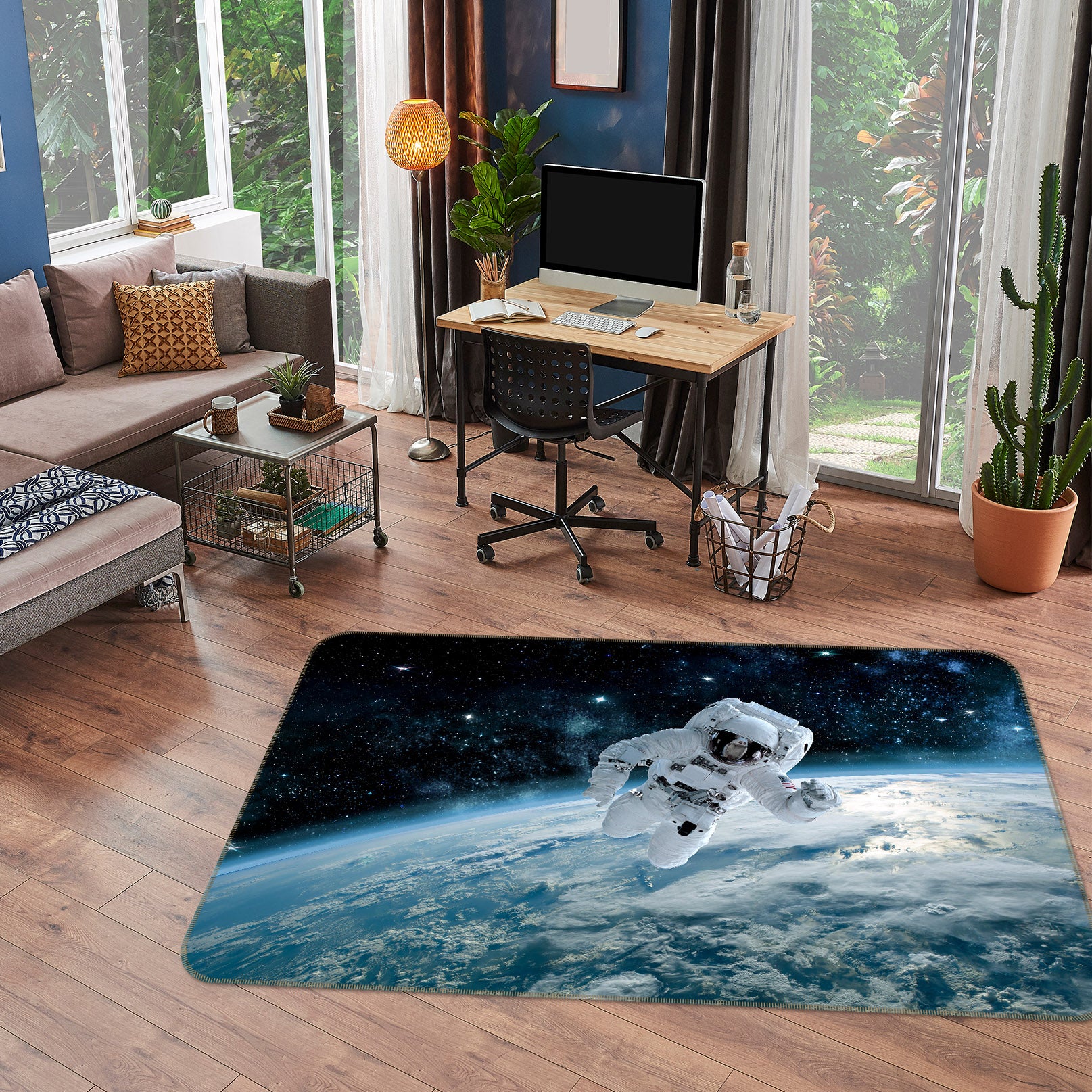 3D Astronaut 30187 Non Slip Rug Mat