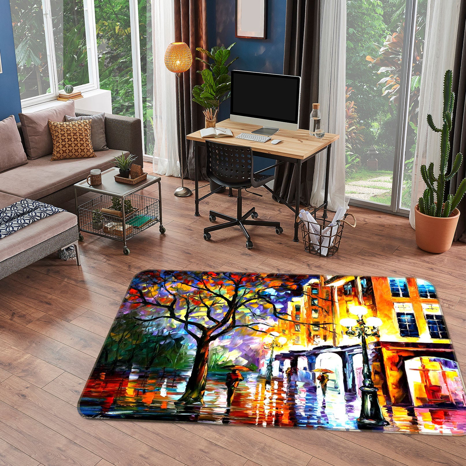 3D Tree Street 33161 Non Slip Rug Mat