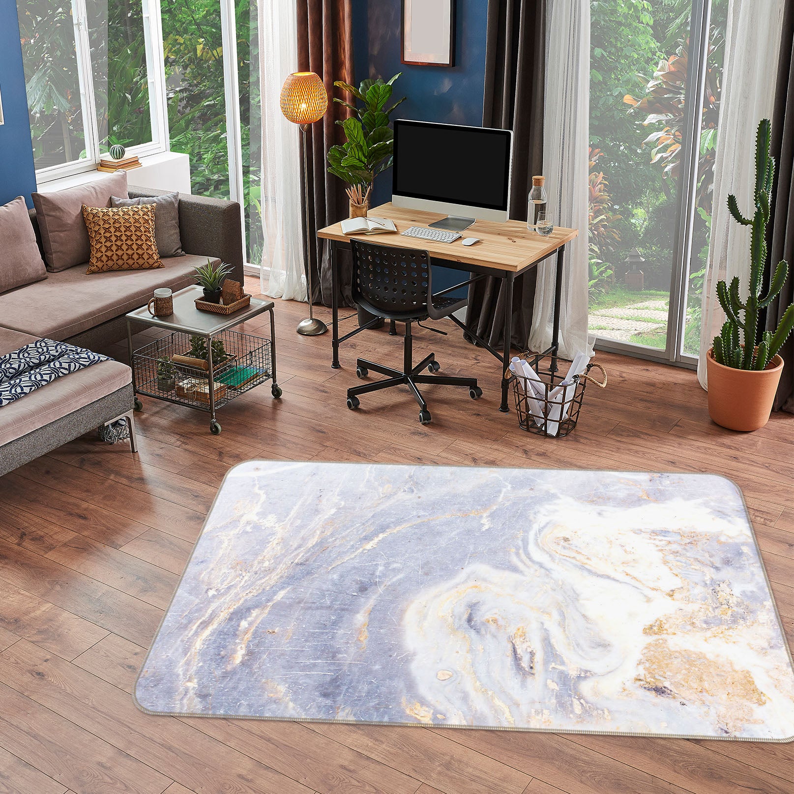 3D Light Pattern 31022 Non Slip Rug Mat
