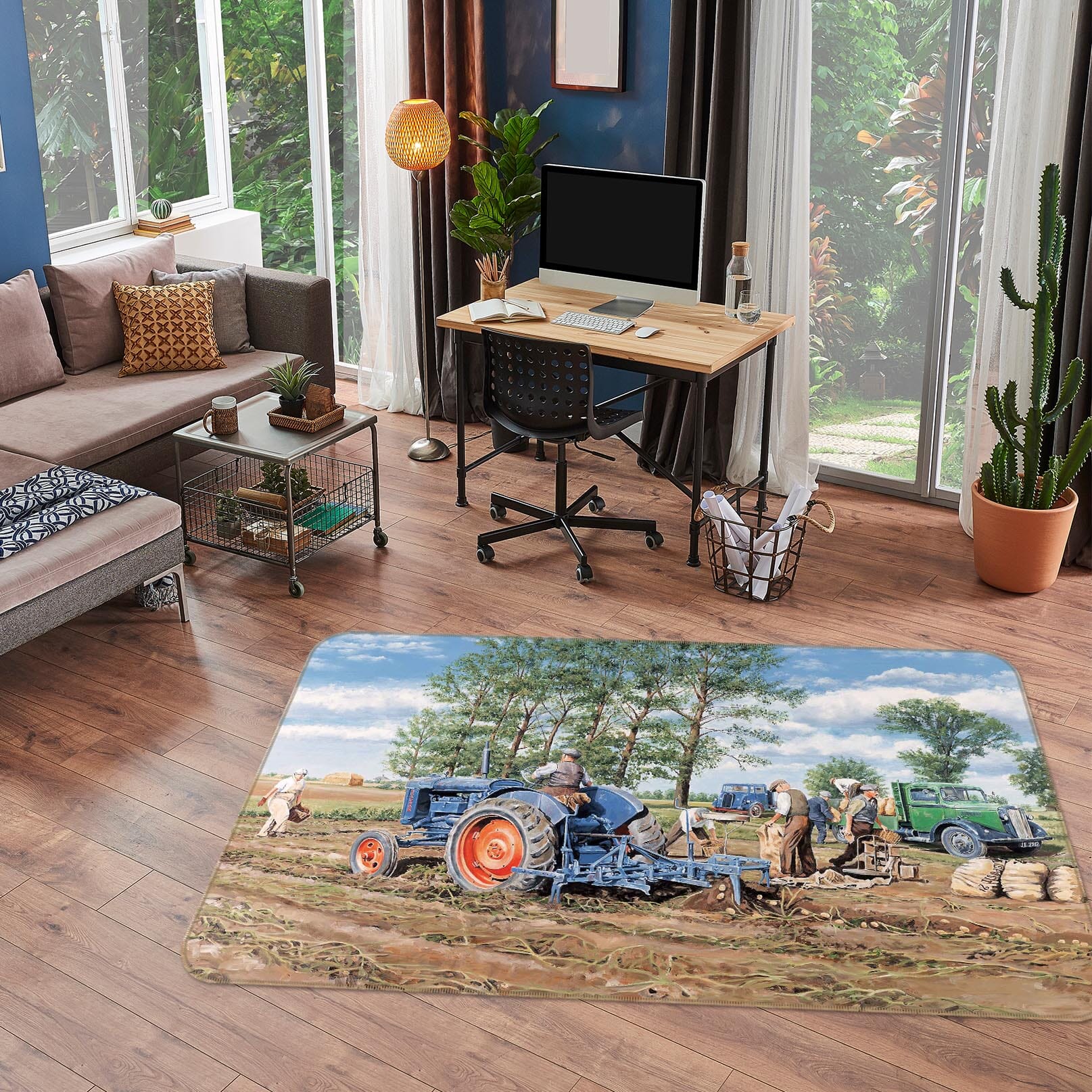 3D Lifting The Crop 1086 Trevor Mitchell Rug Non Slip Rug Mat Mat AJ Creativity Home