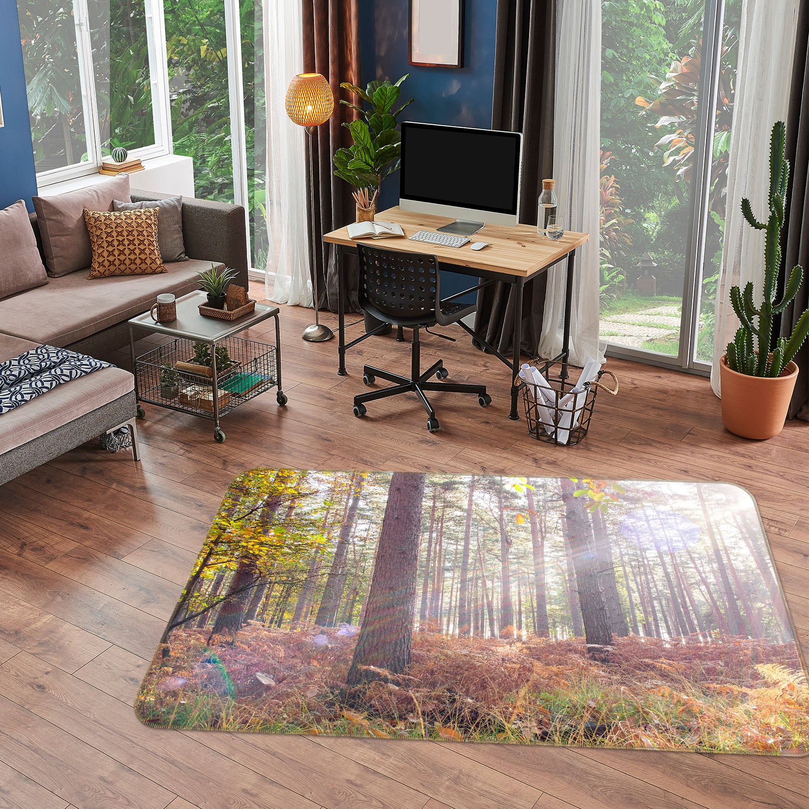 3D Forest 83260 Assaf Frank Rug Non Slip Rug Mat