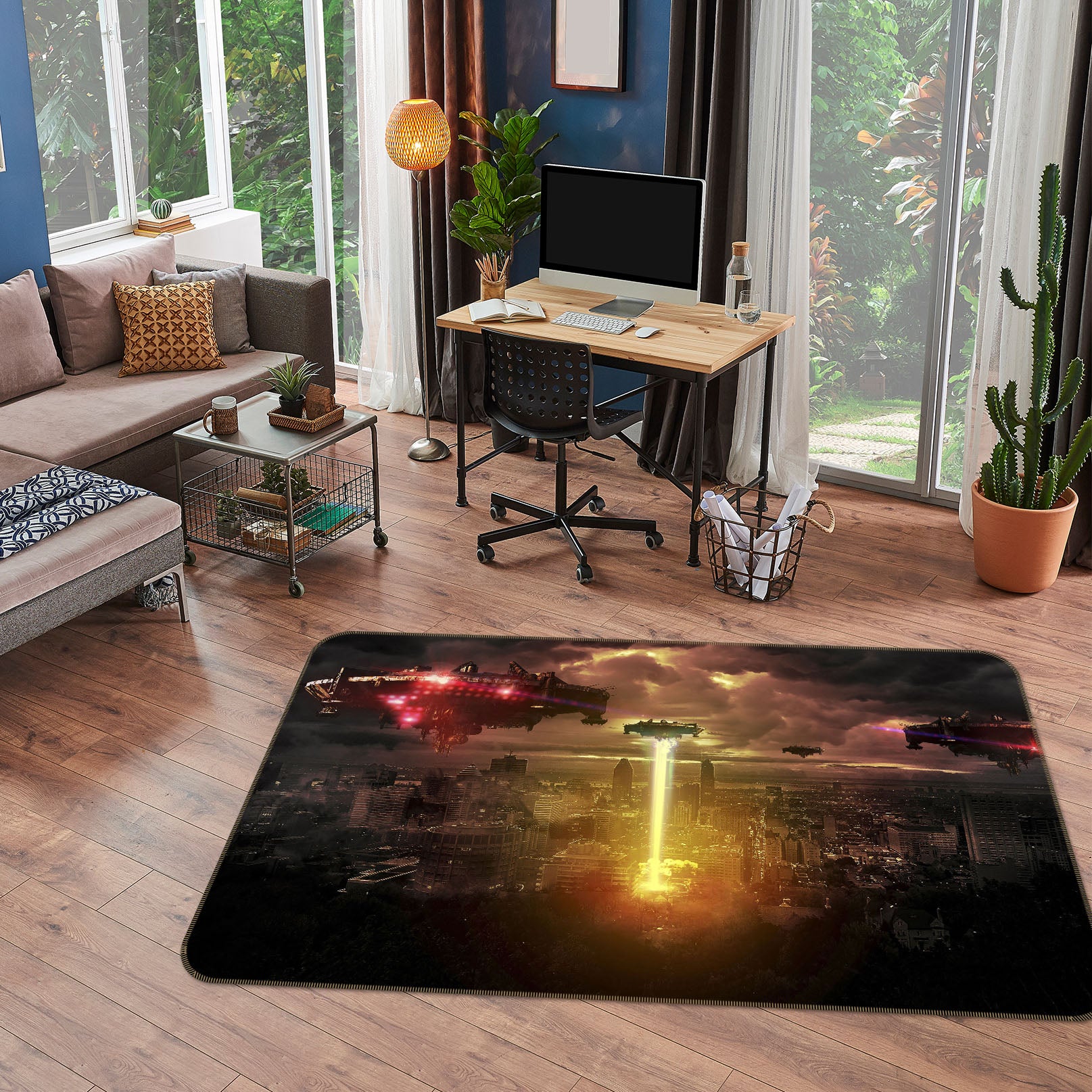 3D Spaceship 42061 Vehicle Non Slip Rug Mat