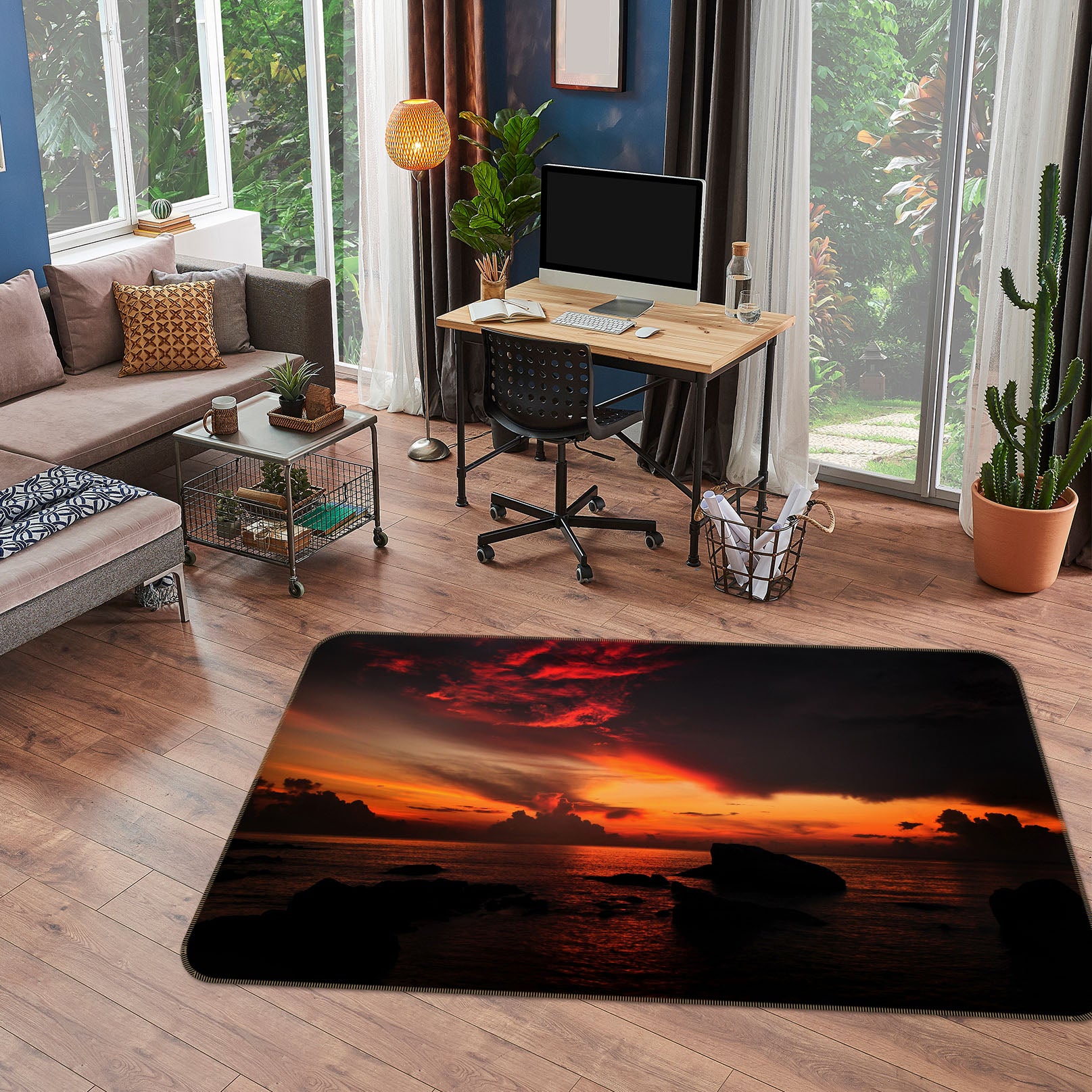 3D Sunset 31168 Non Slip Rug Mat