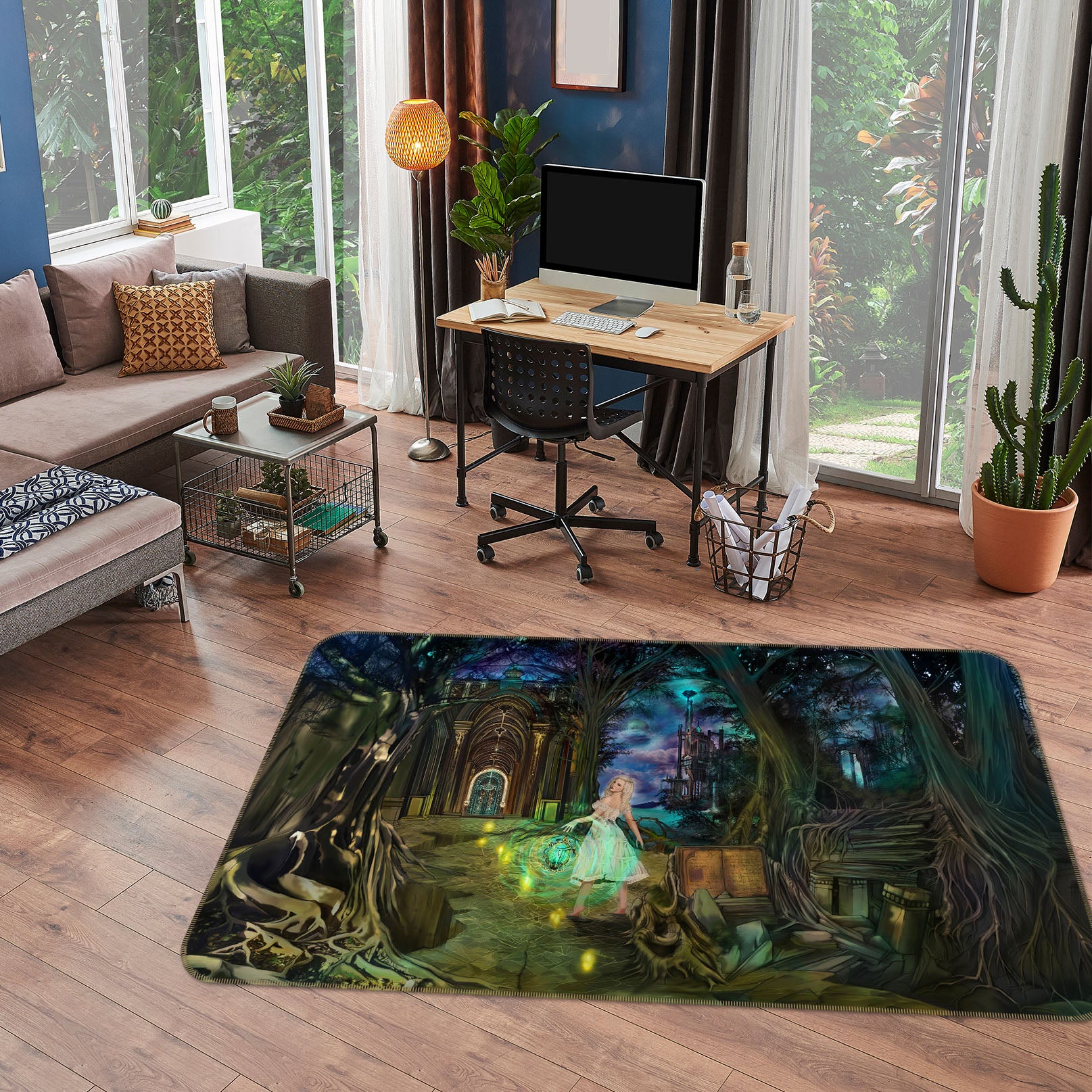 3D Tree House 35134 Non Slip Rug Mat