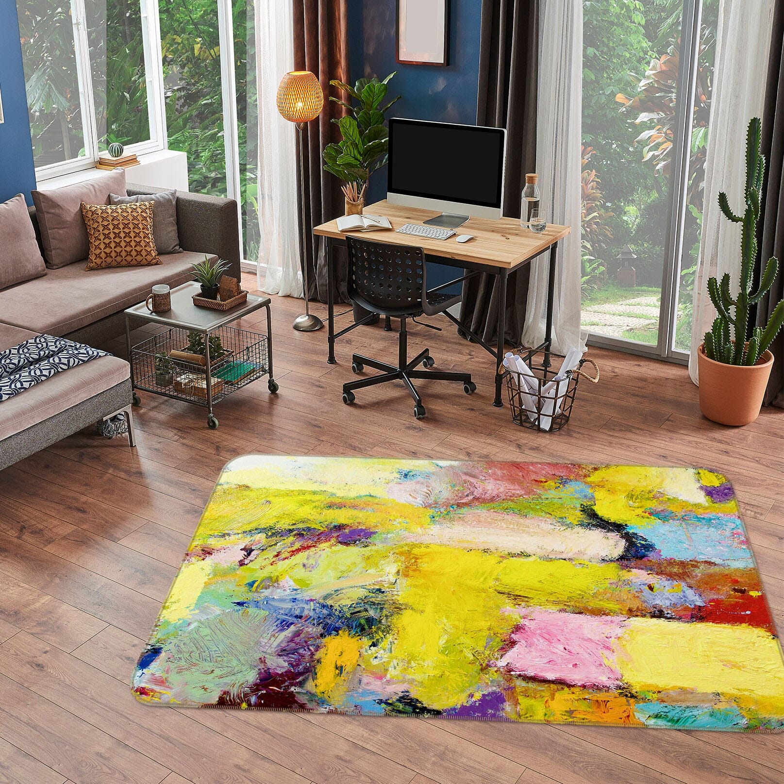 3D Color Graffiti 1074 Allan P. Friedlander Rug Non Slip Rug Mat Mat AJ Creativity Home